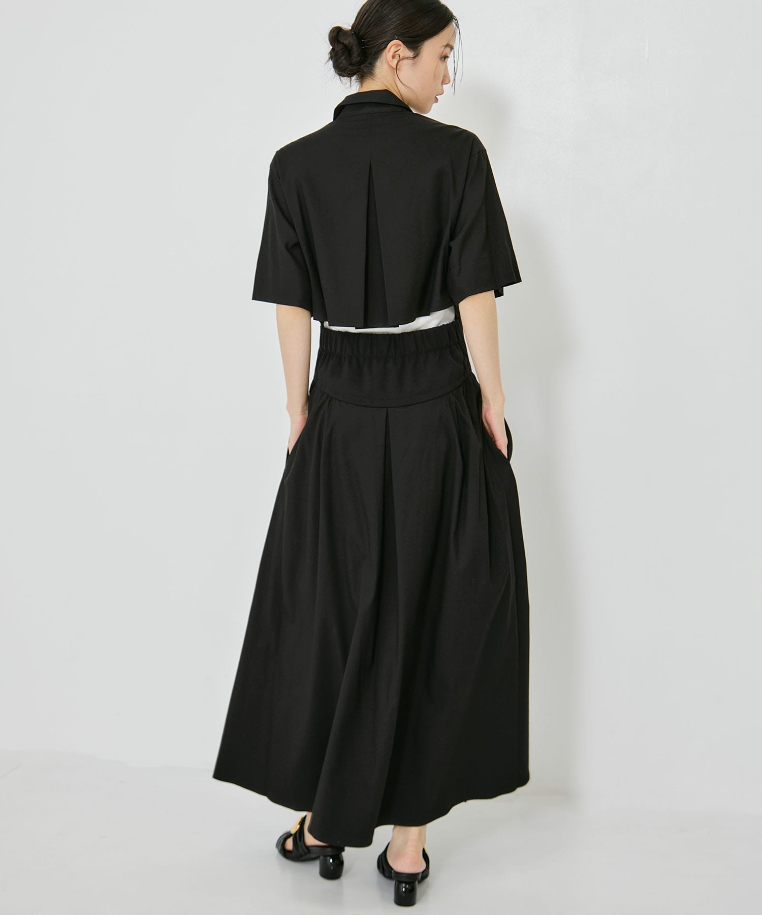 Corset Detail Shirt Dress