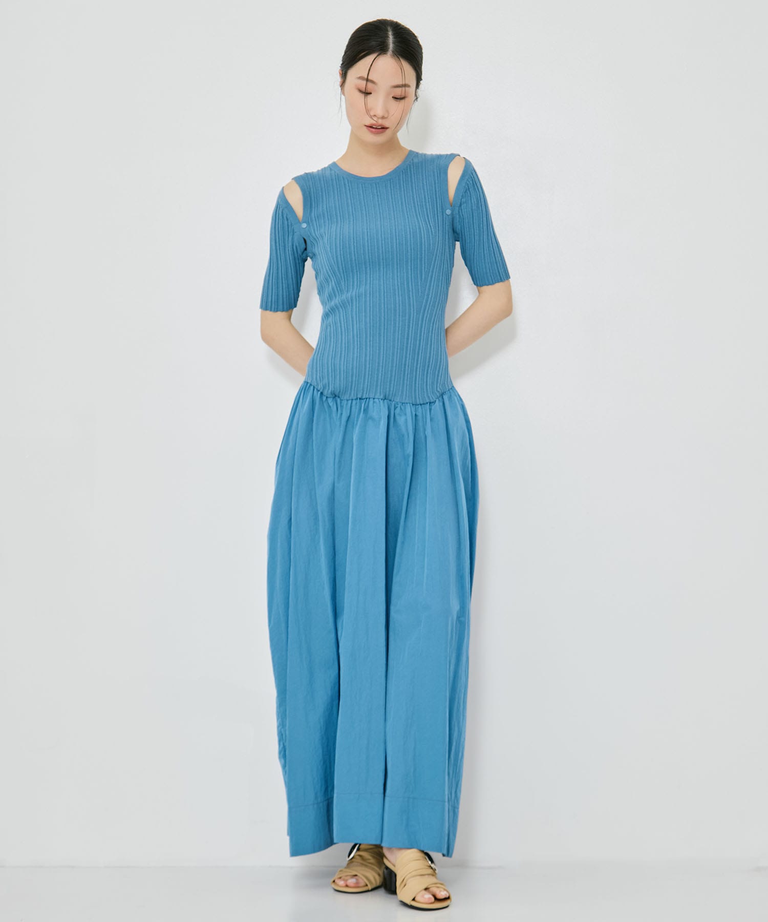 2way Sleeve Knit Dress