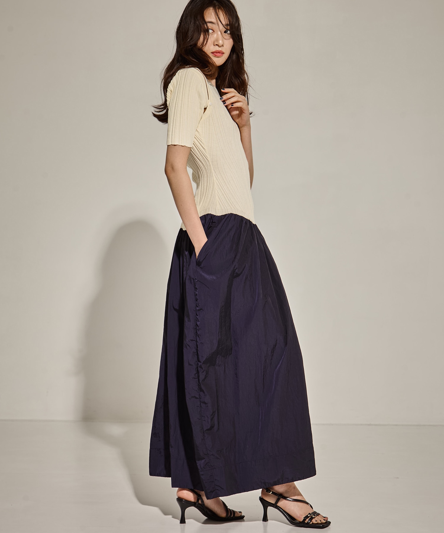 2way Sleeve Knit Dress