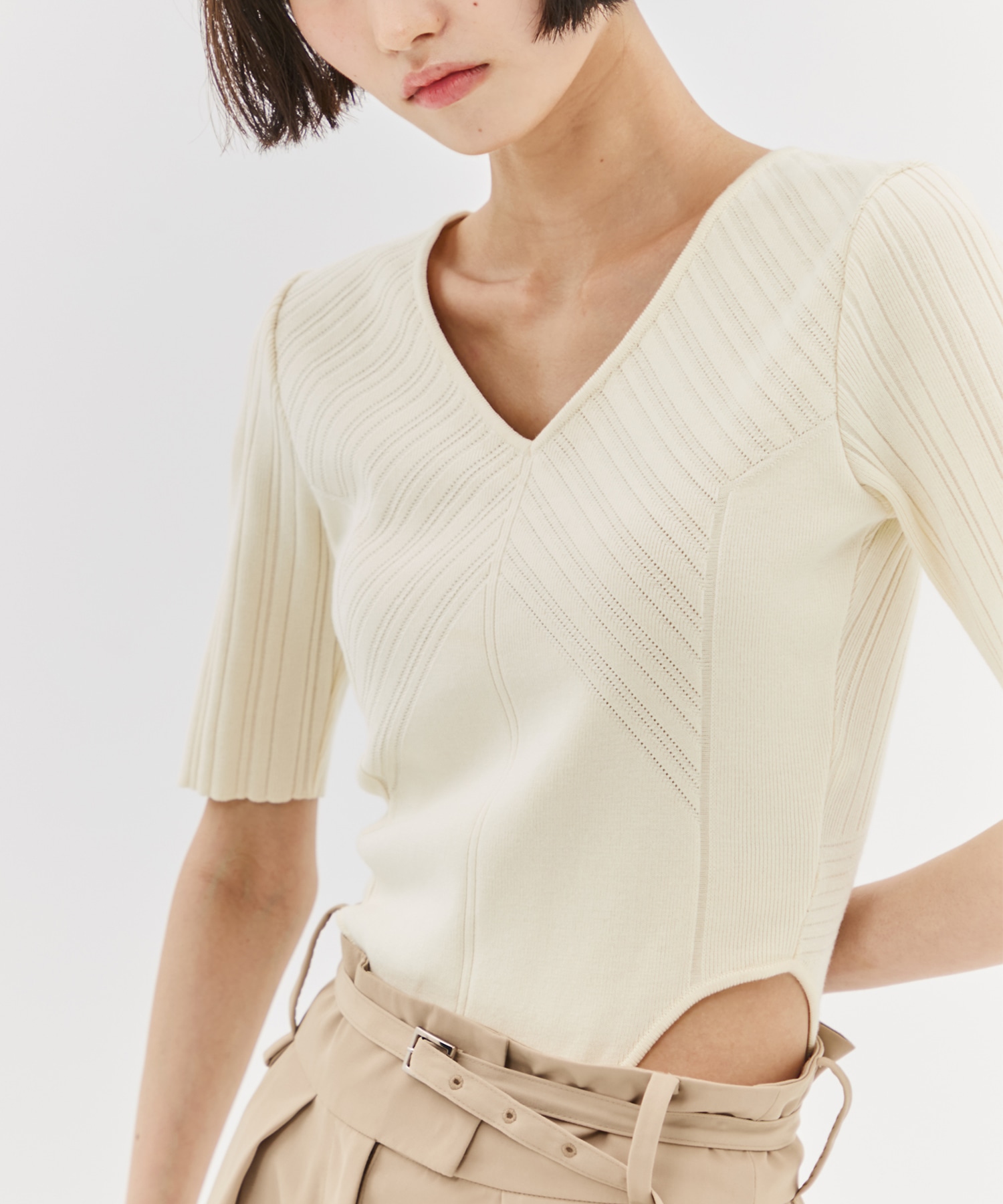 Jacquard Knit Bodysuit
