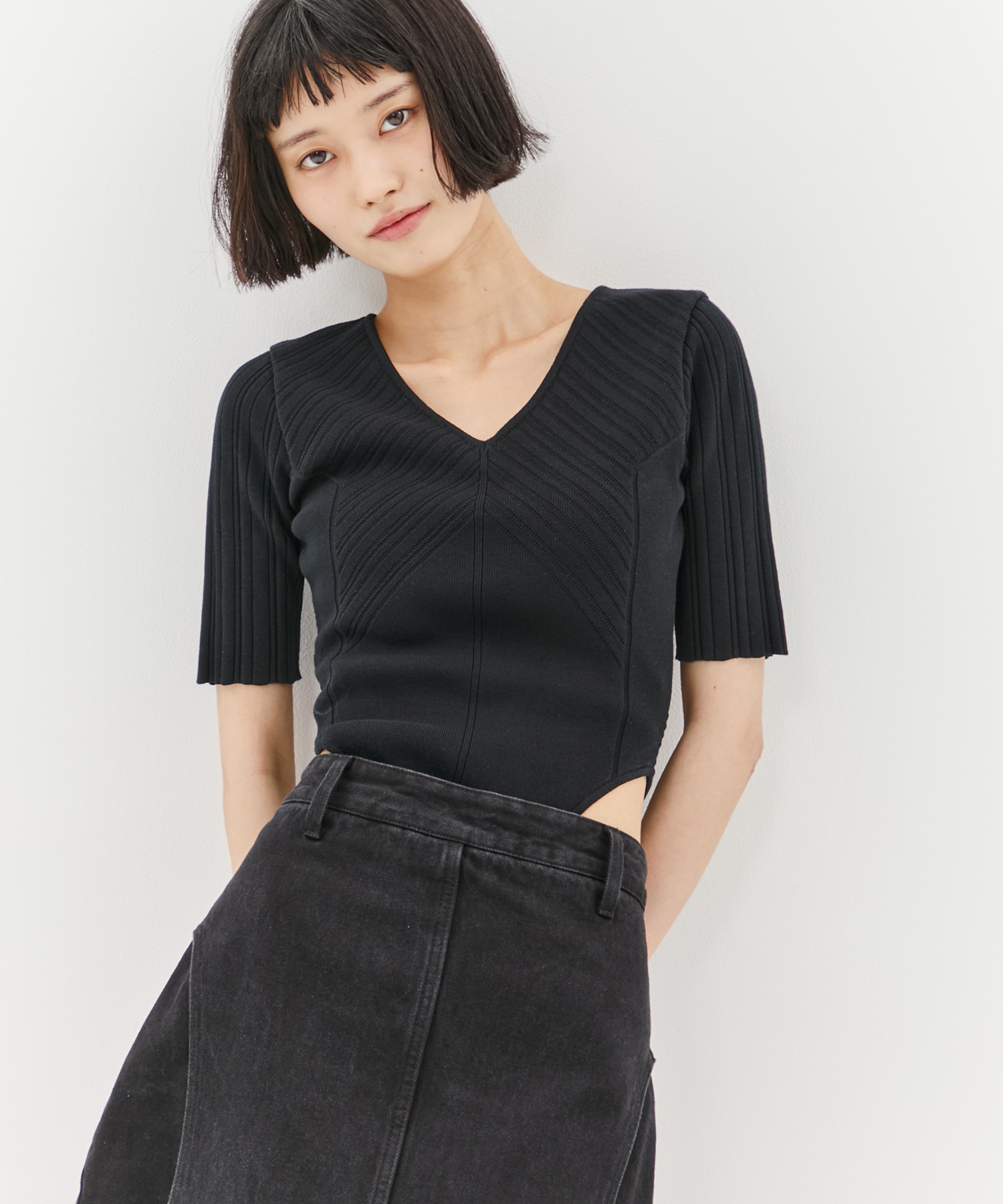 Jacquard Knit Bodysuit