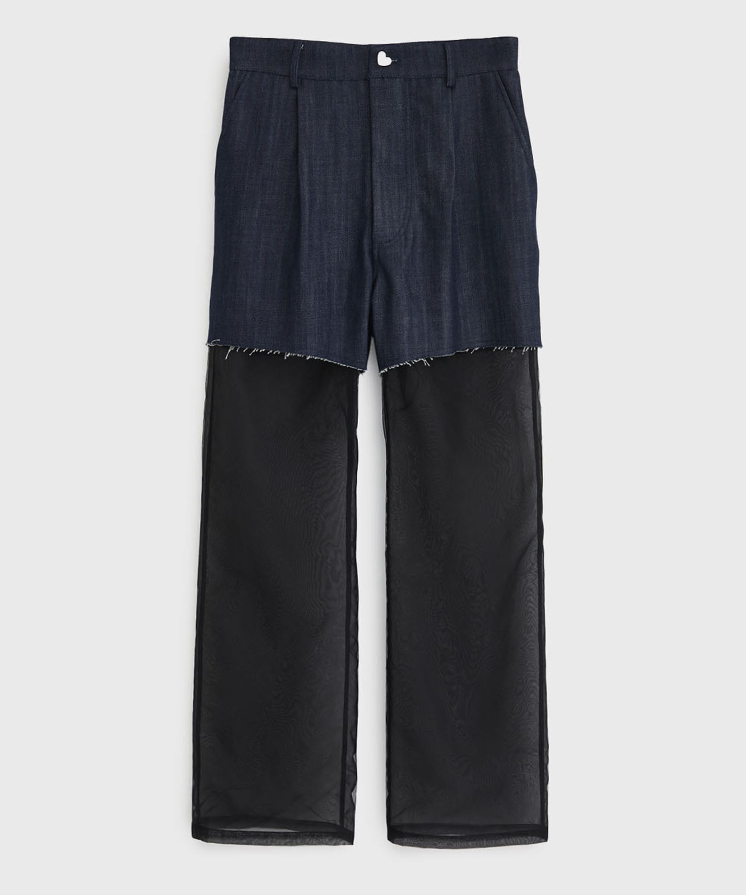 別注Panel Tulle Denim Pants