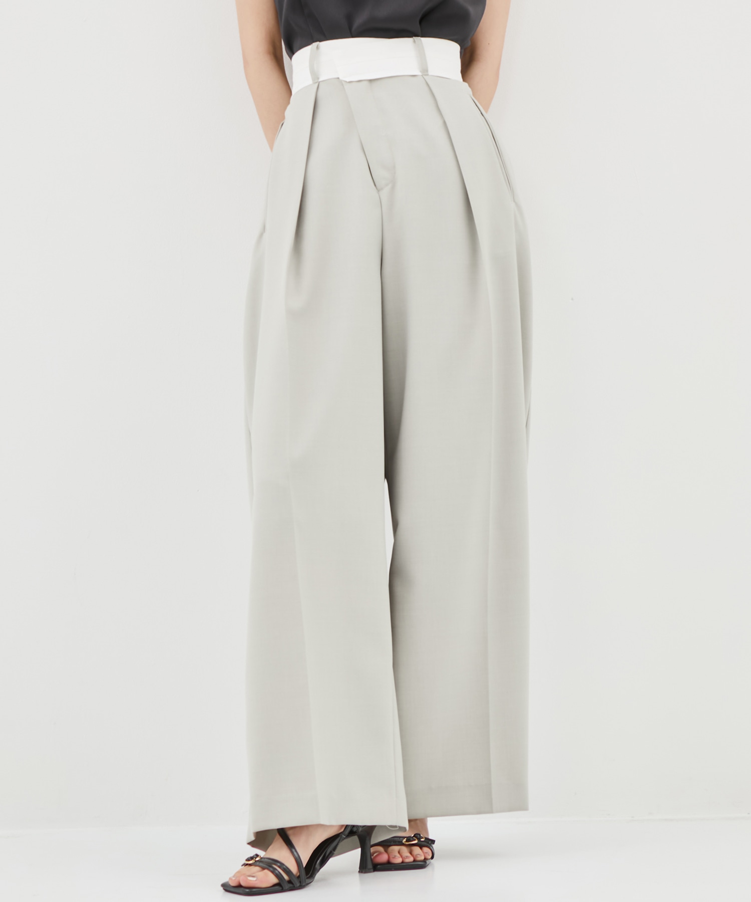 Asymmetric Front Trousers