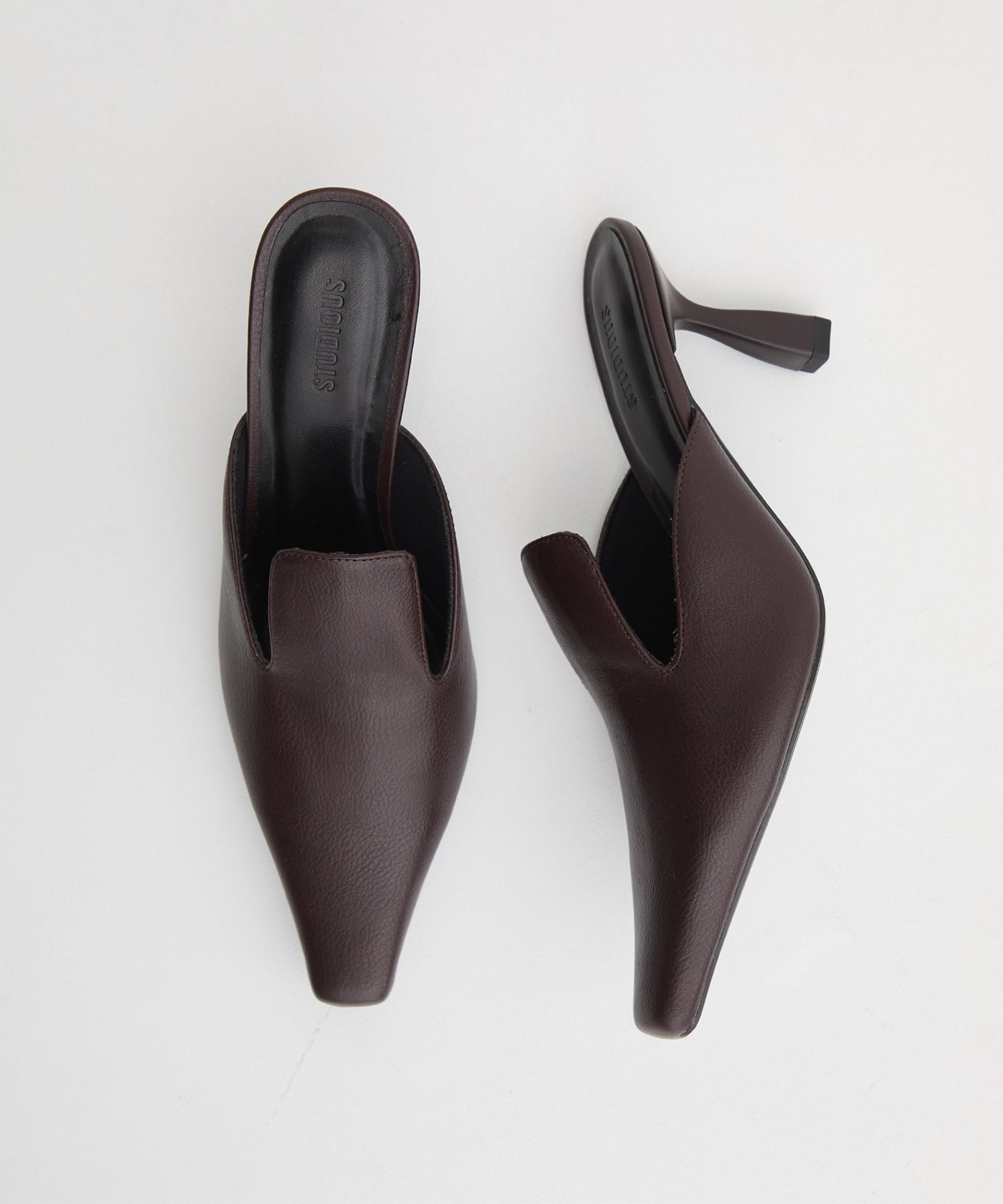 Pointed Square Toe Mule