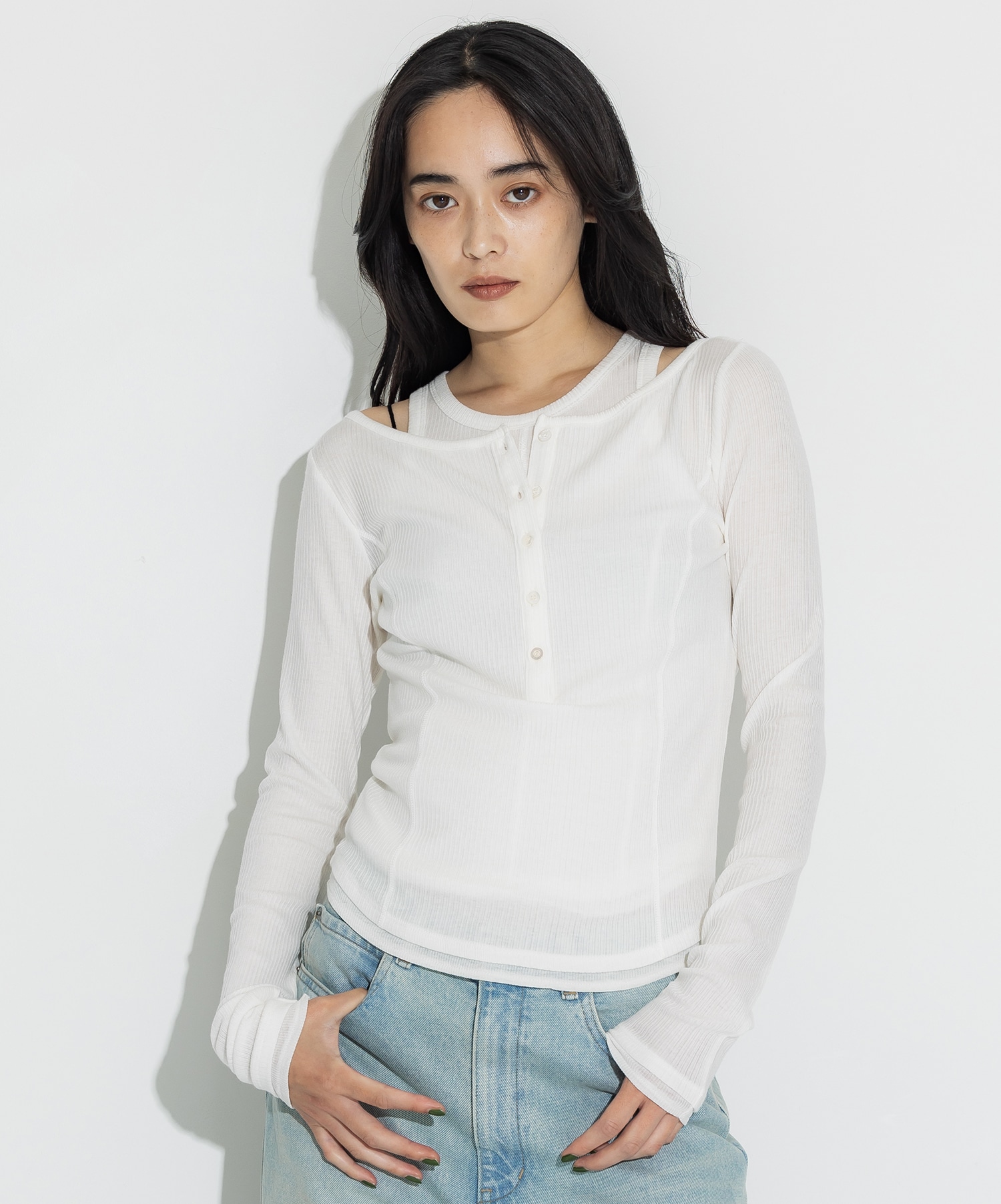 Cashmere Silk Wool Long Tee