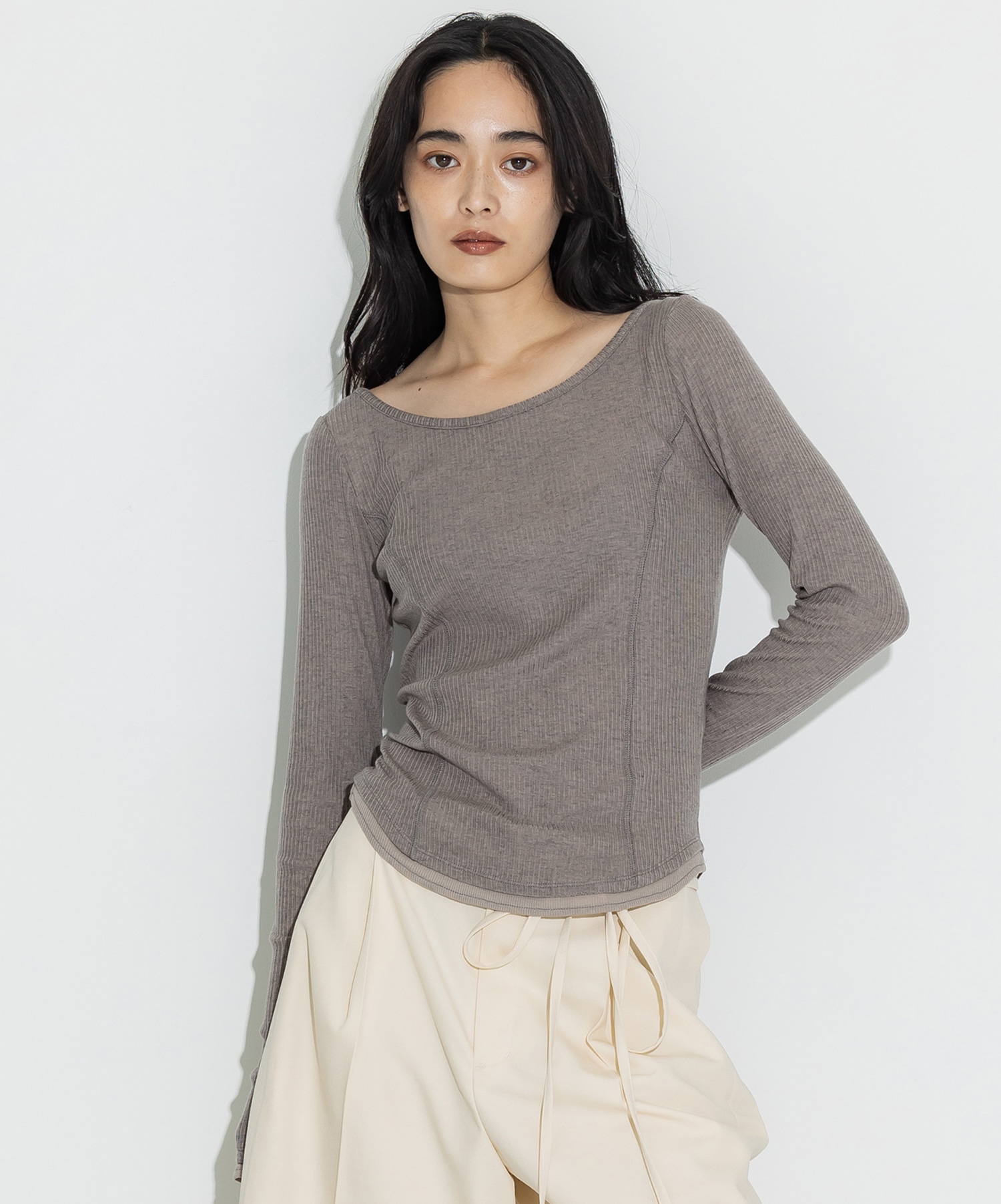 Cashmere Silk Wool Long Tee