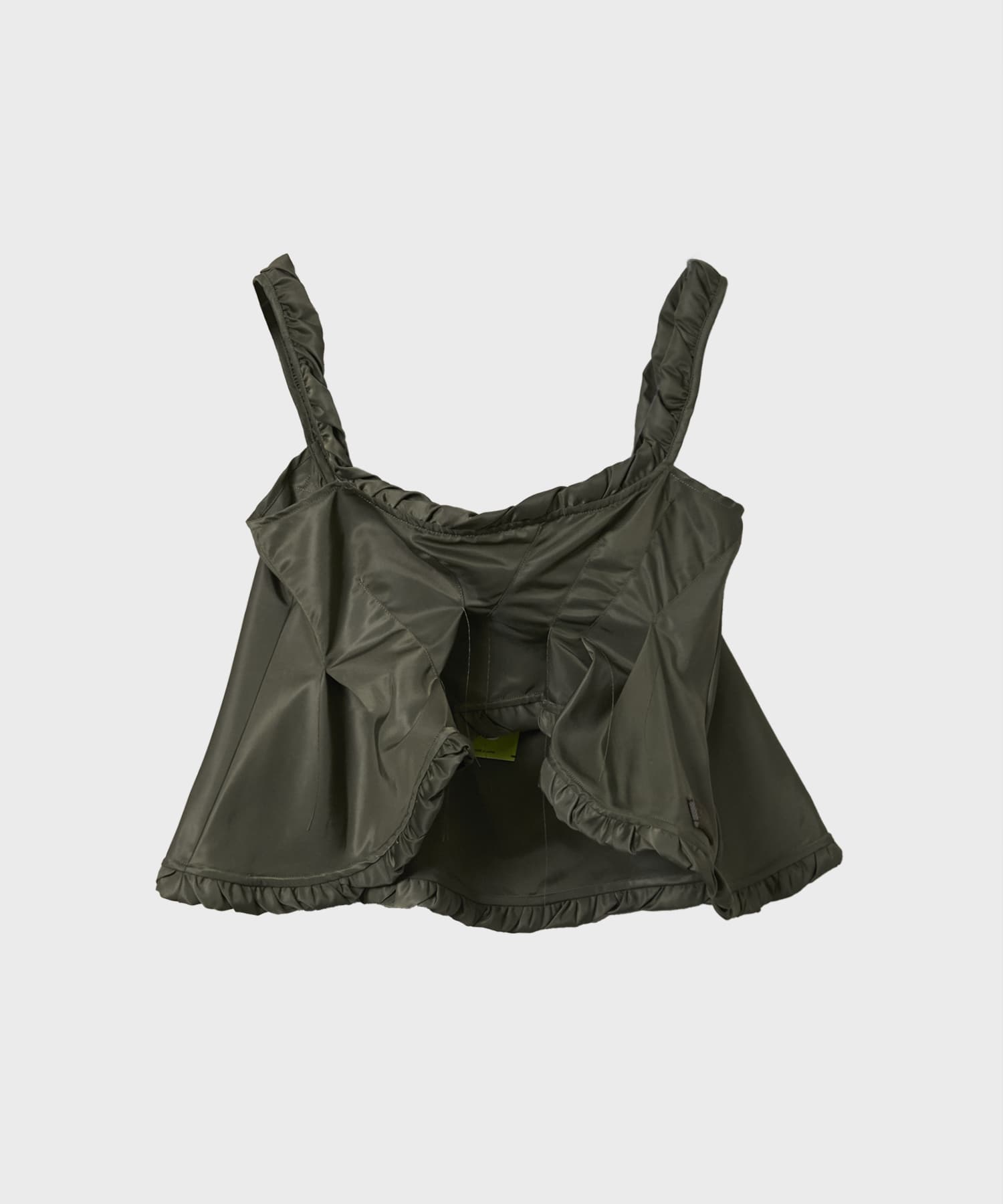 flared MA-1 bustier