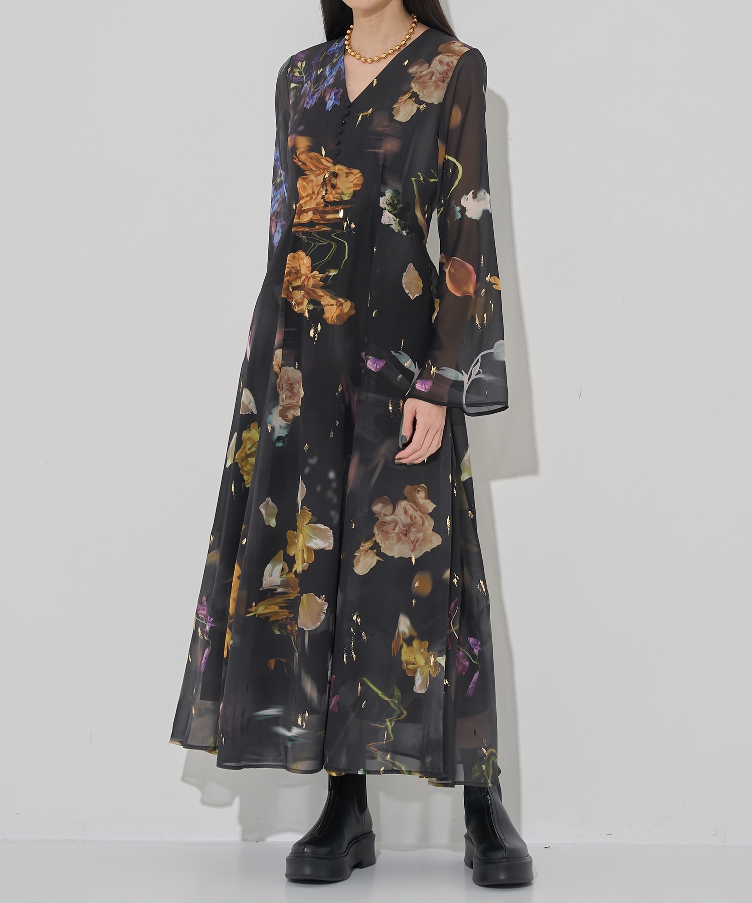 UND SCAN FLOWER DRESS