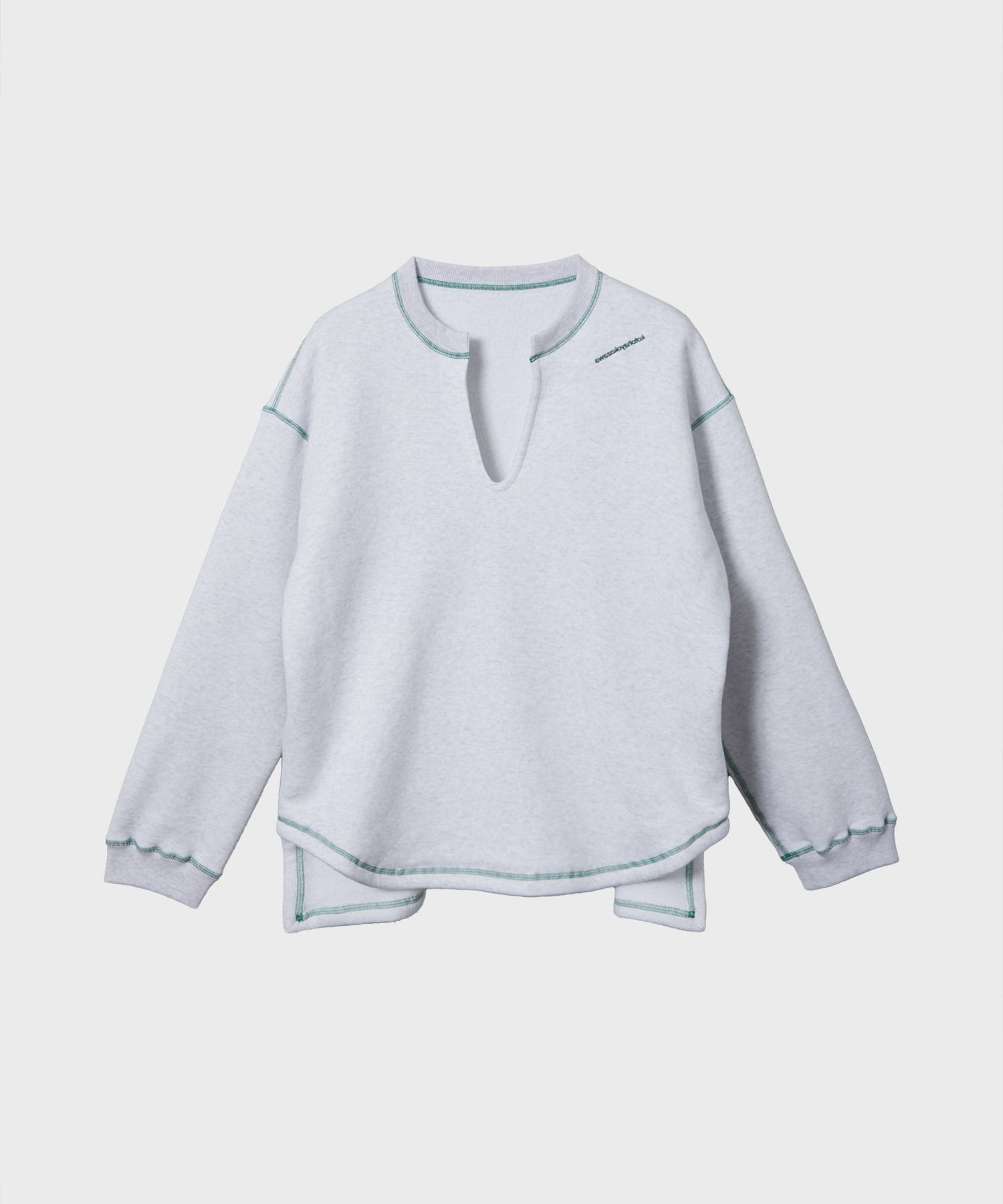 REVERSIBLE SLIT-NECK PULLOVER