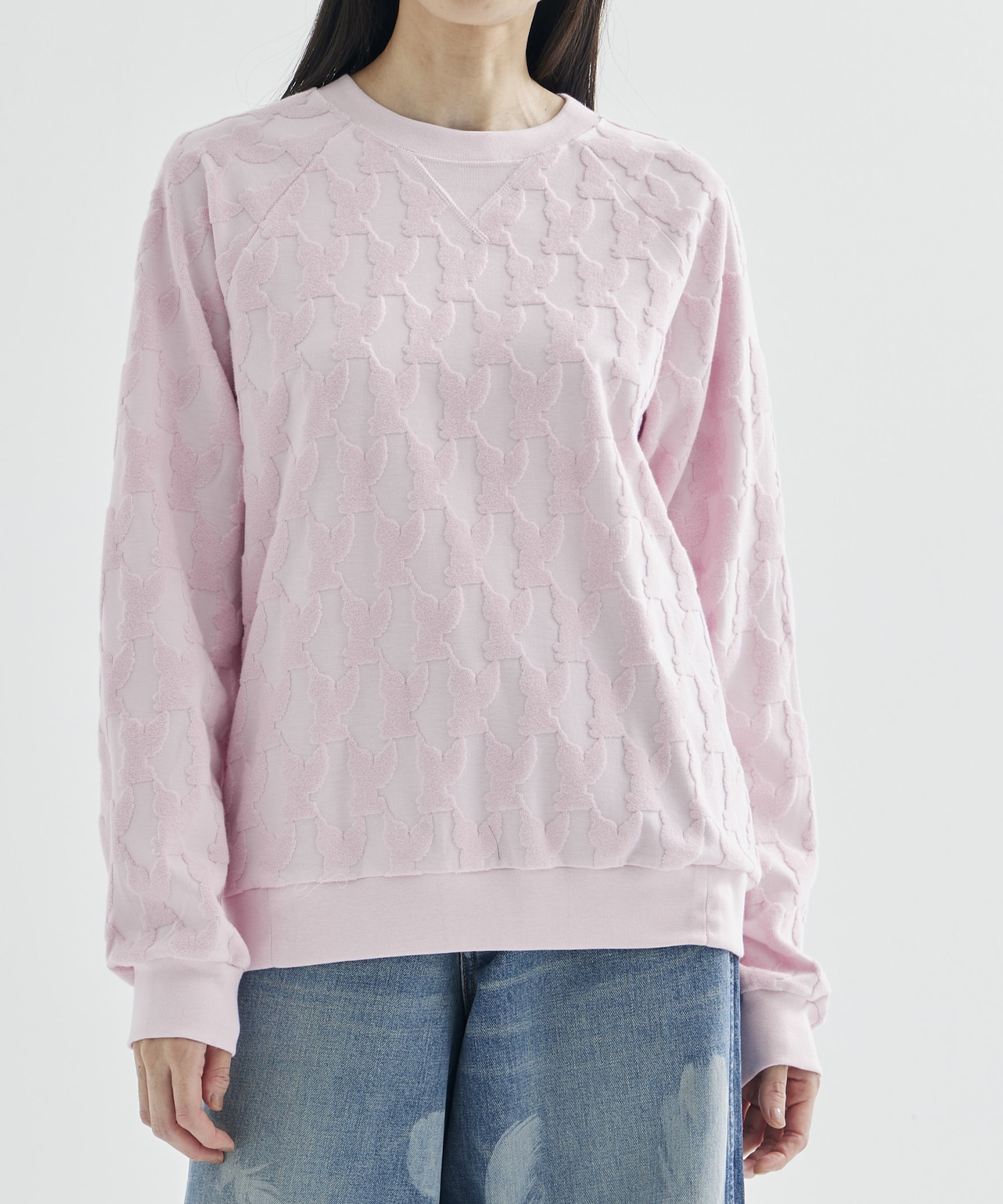 ANGEL PILE JACQUARD SWEATSHIRT