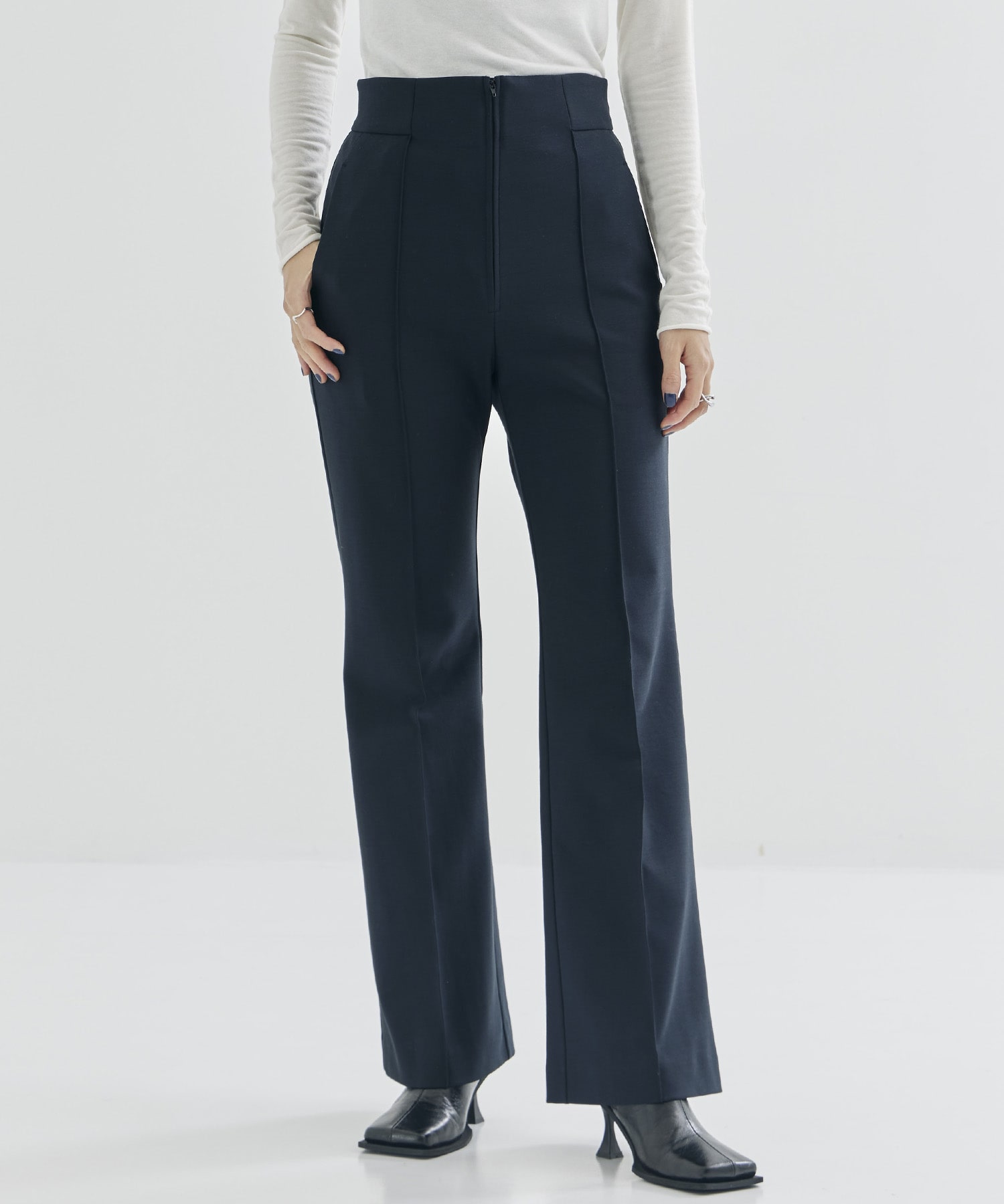 Double Jersey Flared Trousers