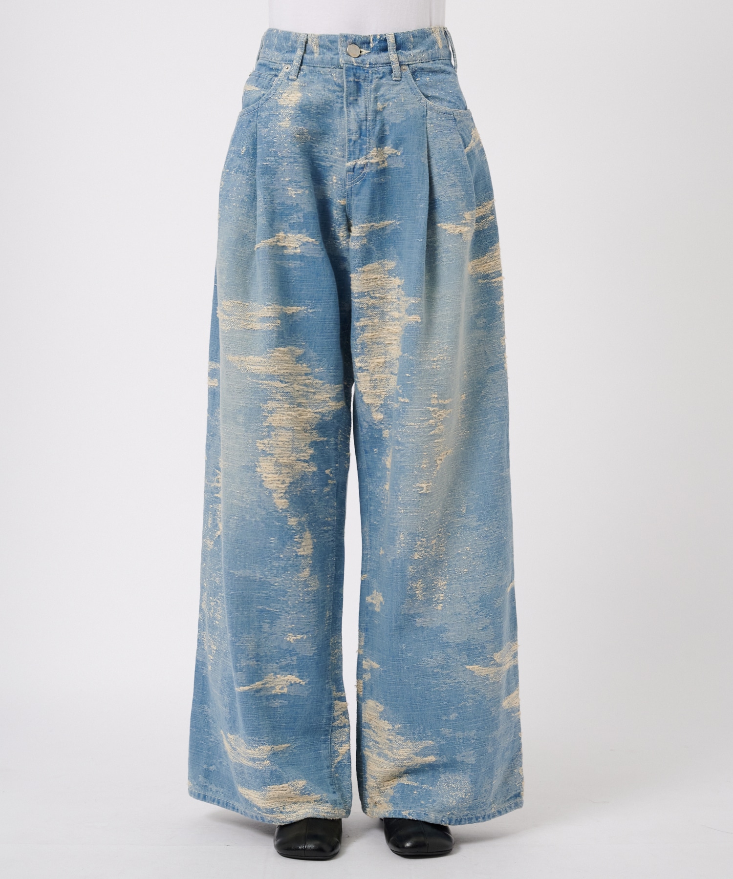 DENIM WIDE PANTS