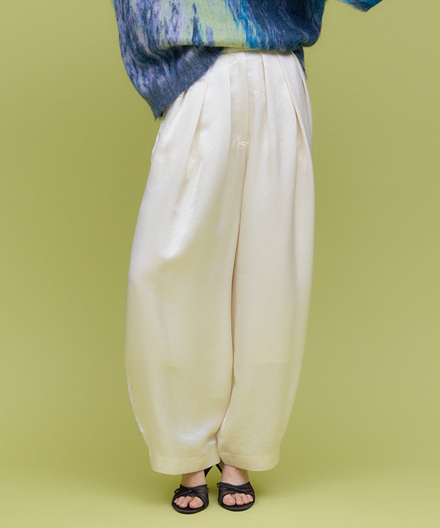 SATIN COCOON PANTS