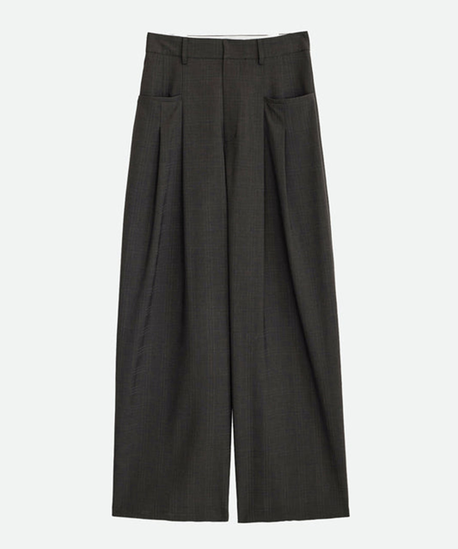 CHECK RELAX WIDE PANTS