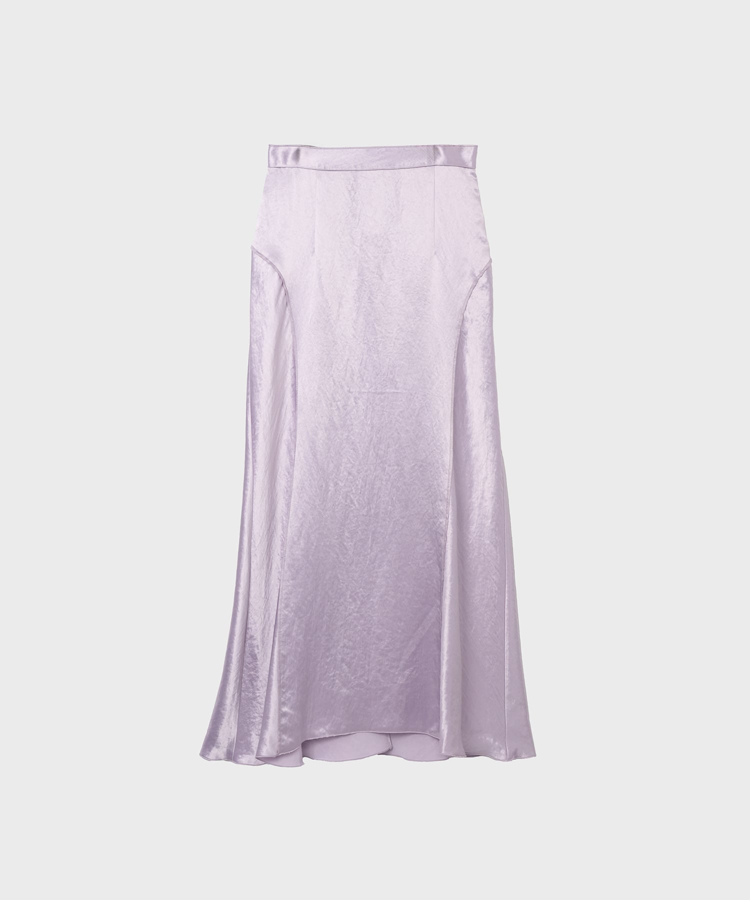 BACK SLIT ACETATE SATIN MAXI SKIRT