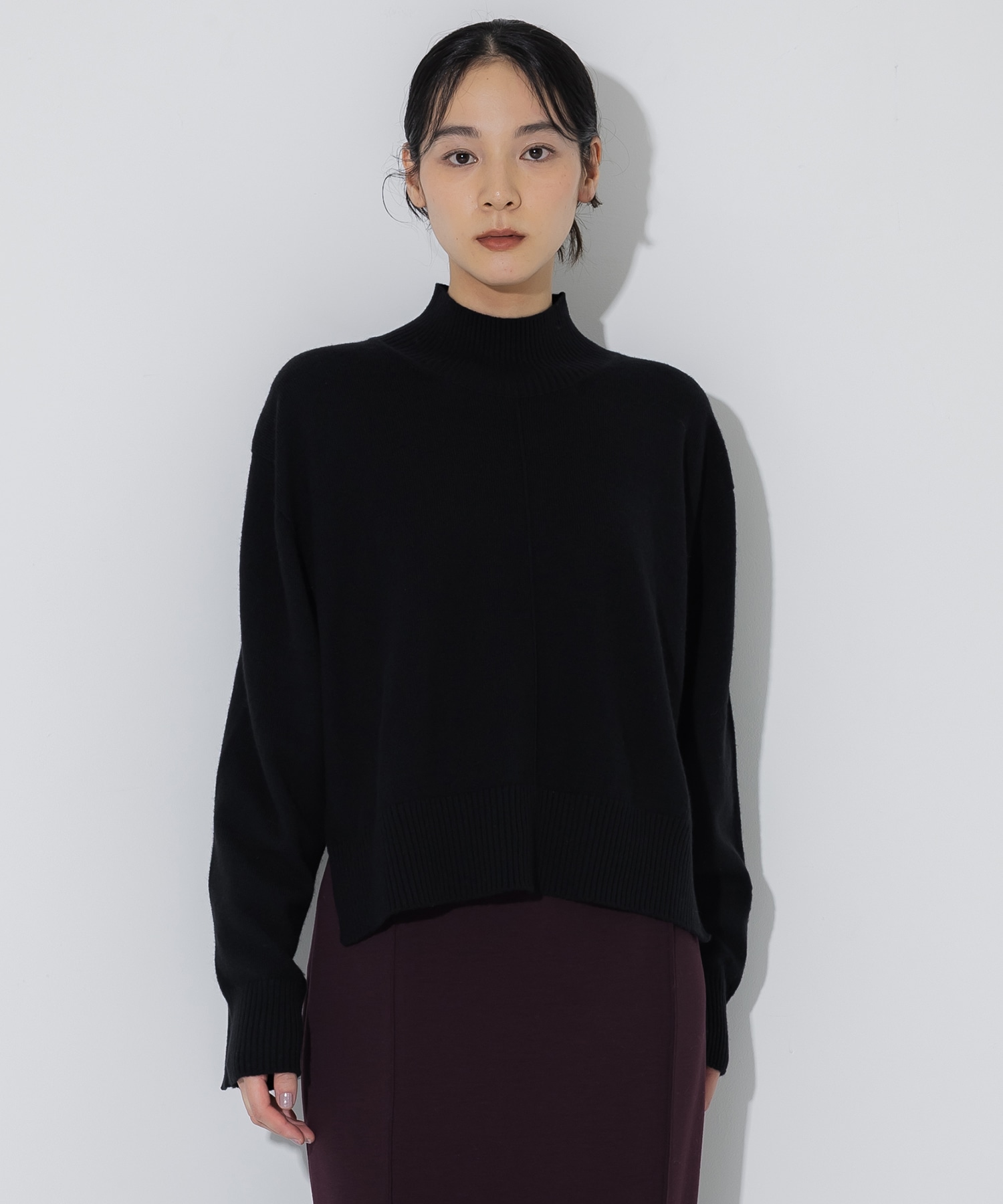 Merino Wool Turtle Neck Knit