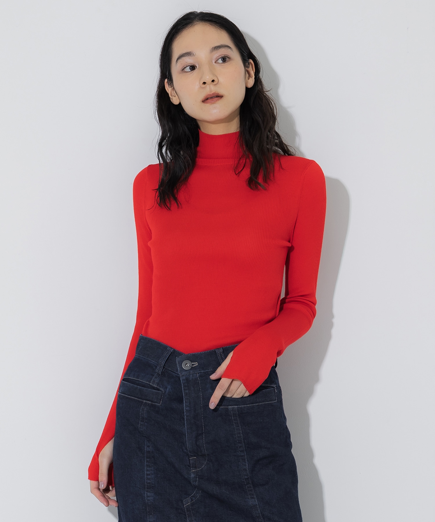 Super 120s Rib Knit Top