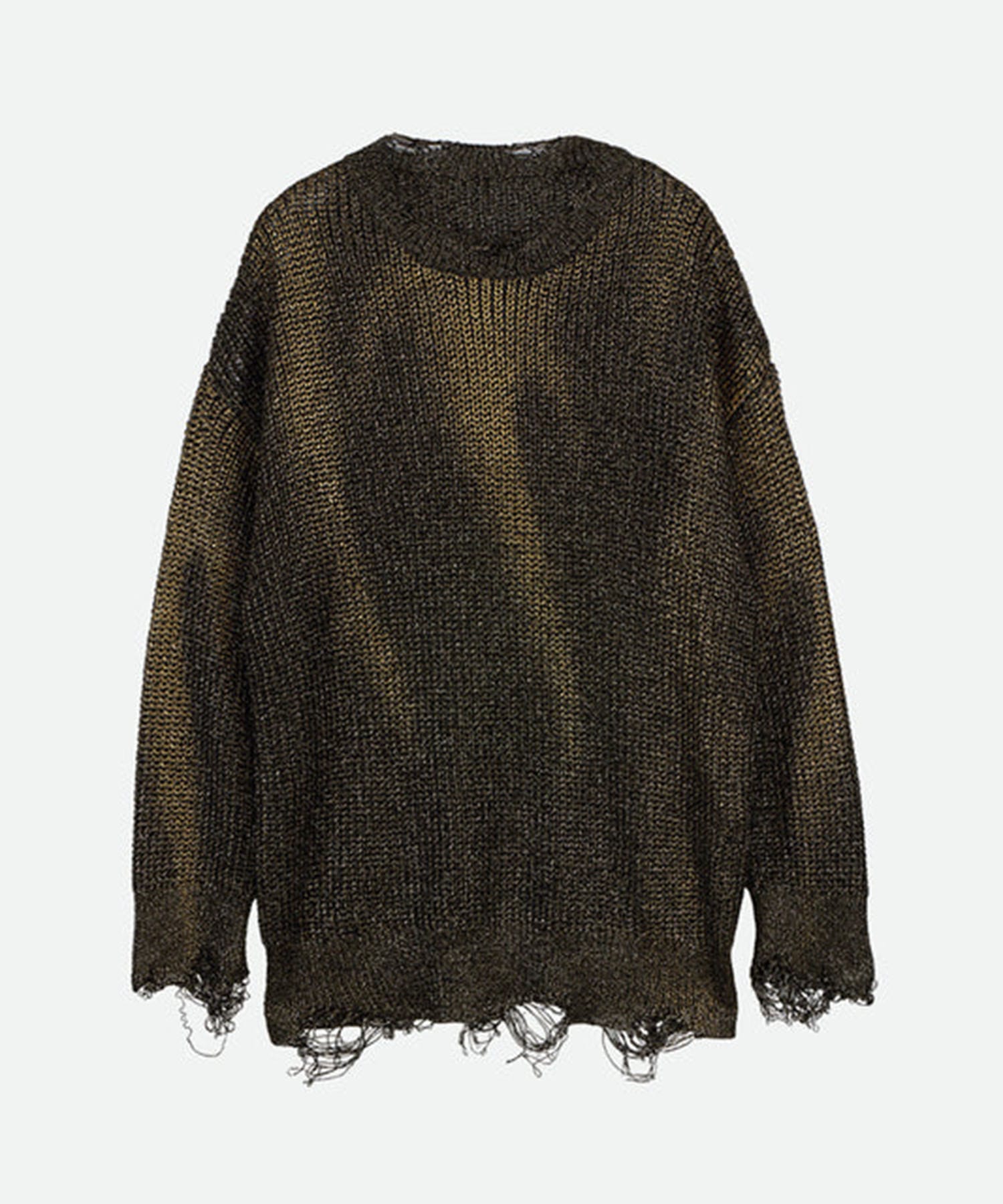 SHINY FOIL GRUNGE KNIT