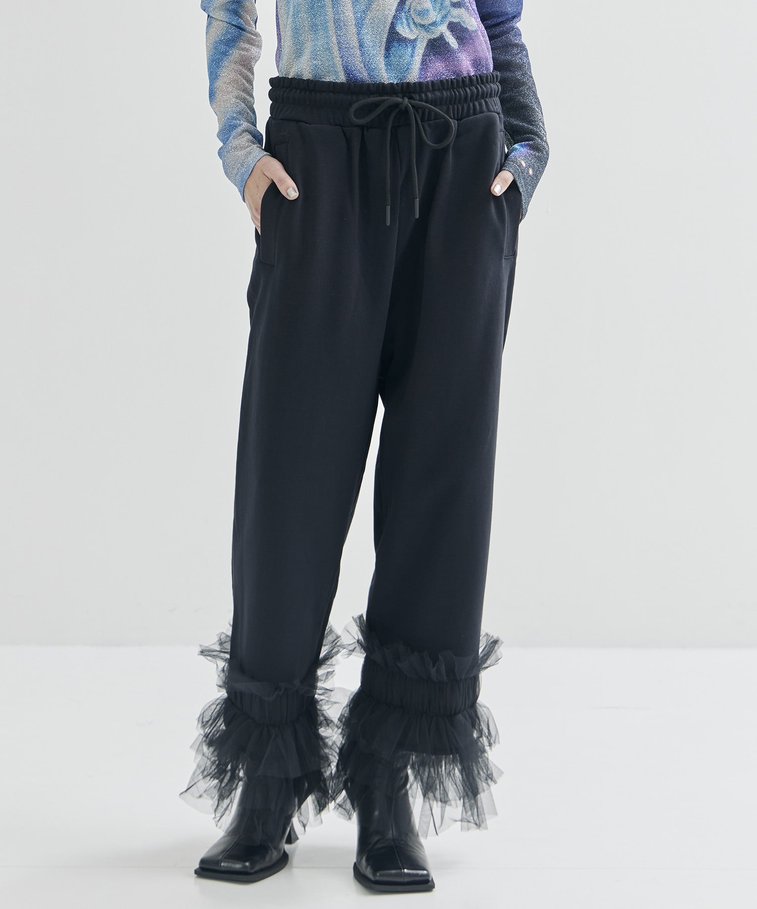 Tulle Sweat Pants