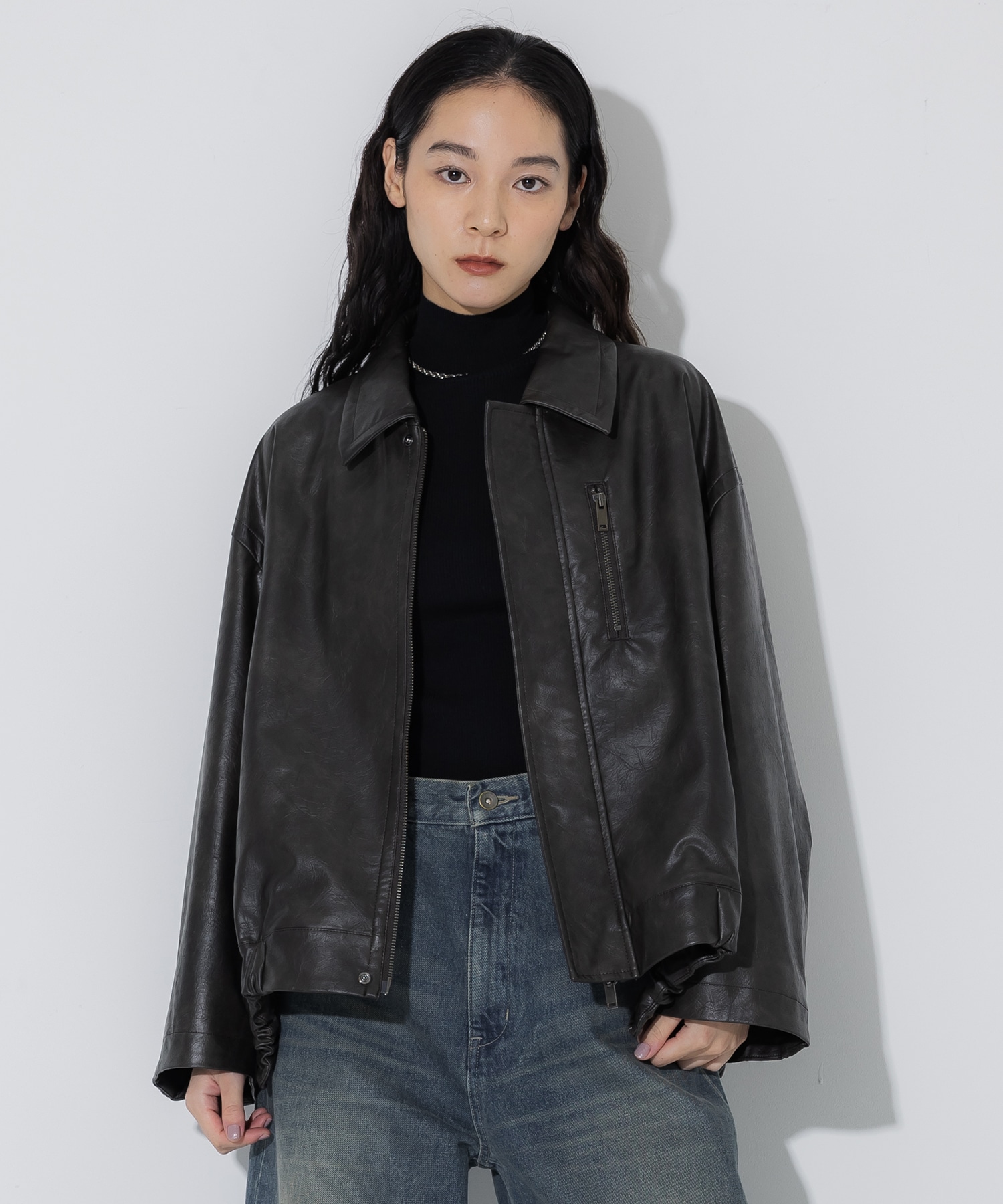 Faux Leather Jacket