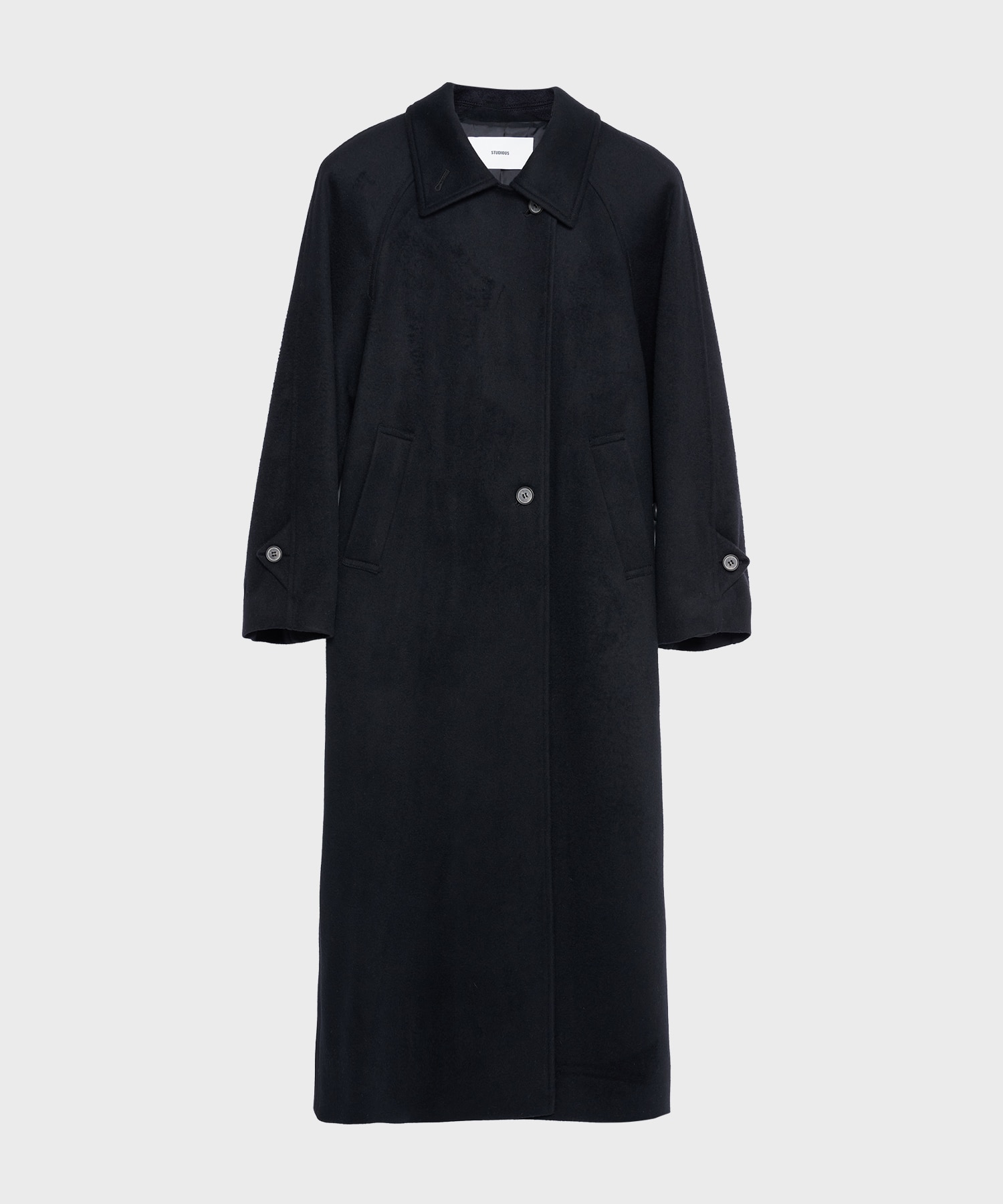 Stand Collar Wool Coat