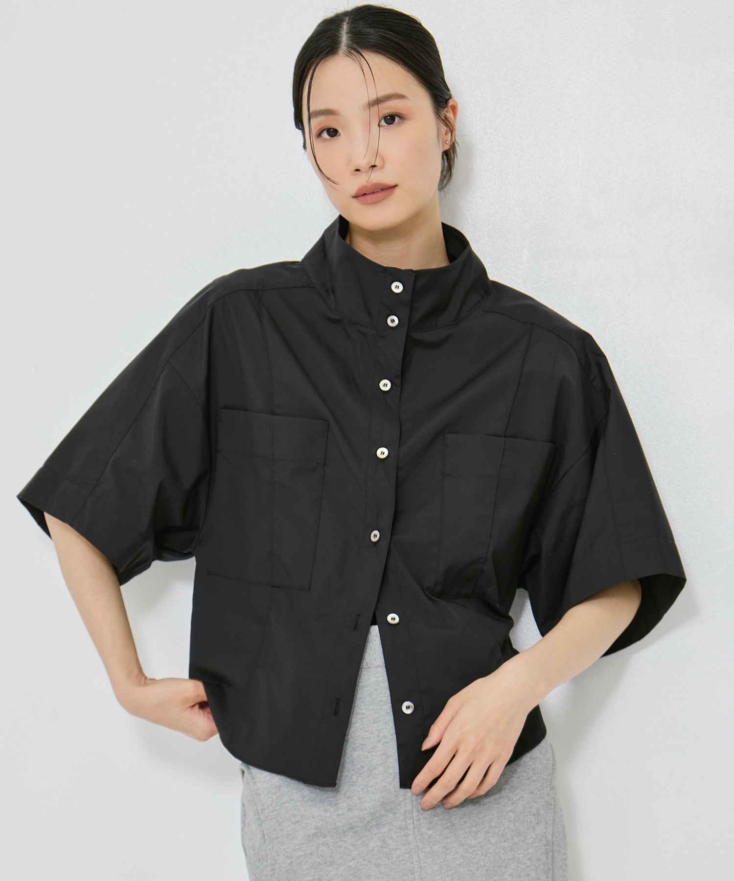 2way Collar Cotton Shirt