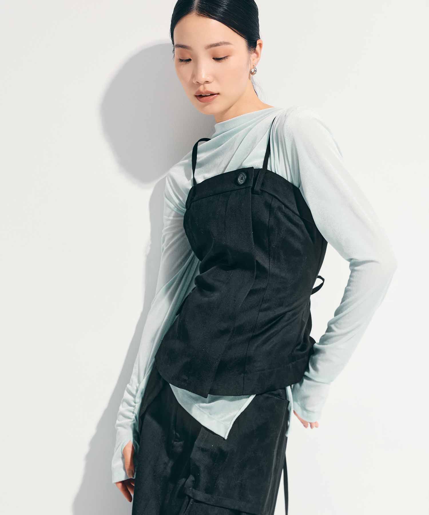 Leaf Jacquard Bustier