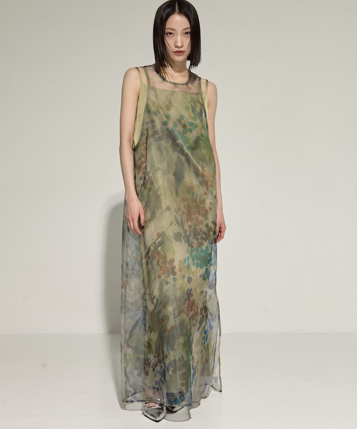 STAMP ART LAYERED DRESS