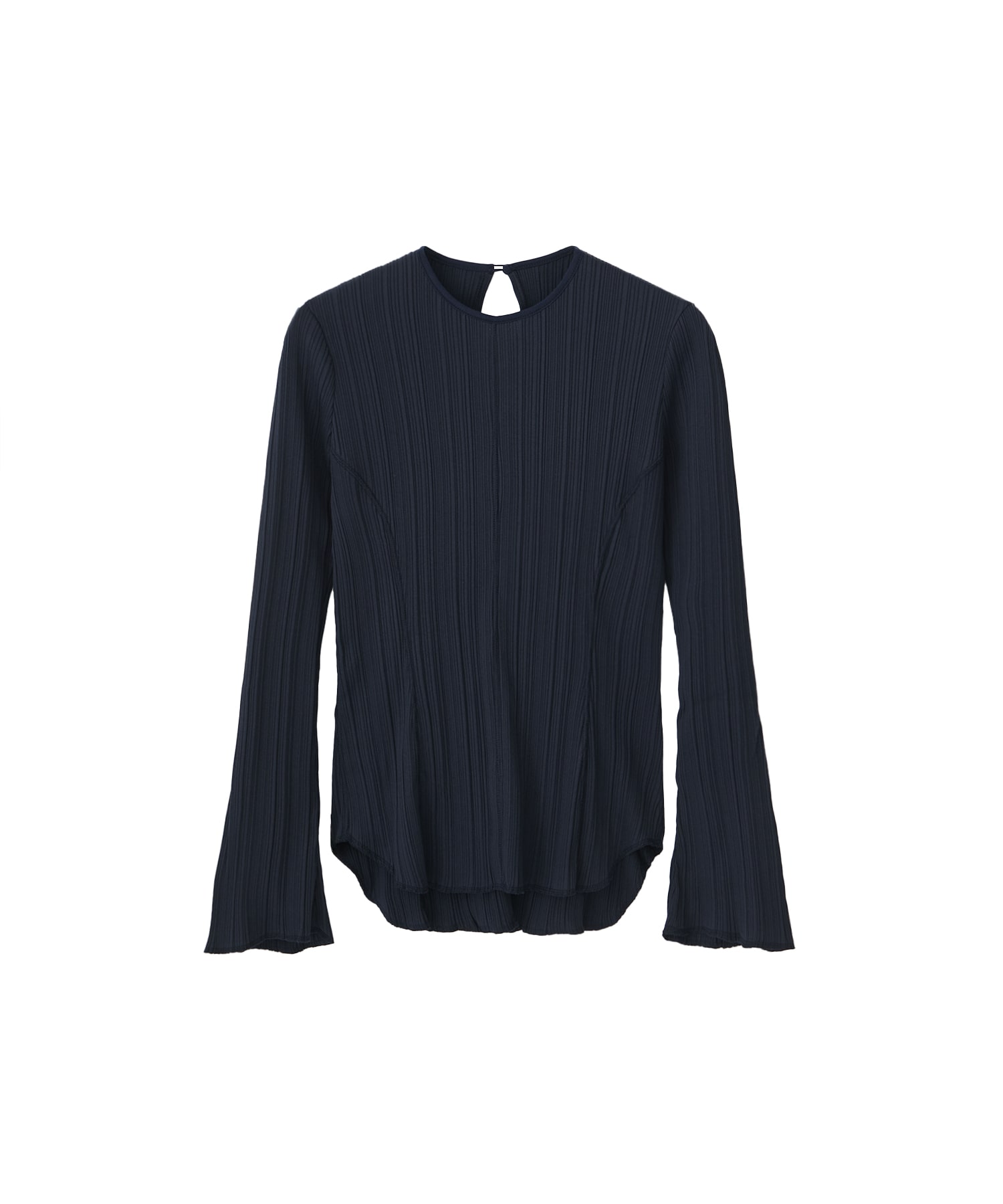 Random Ribbed Organic Cotton Long Sleeve Top