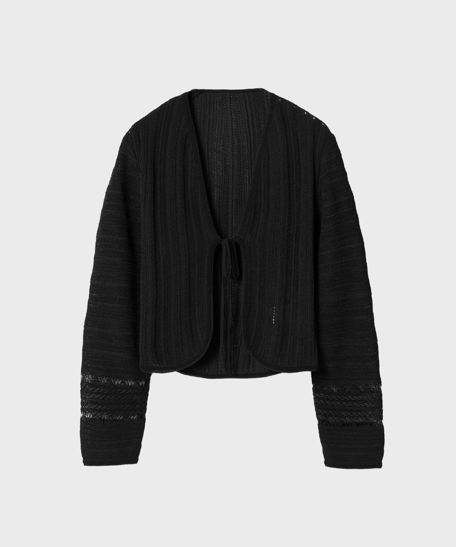 Drop Jacquard Knitted Cardigan