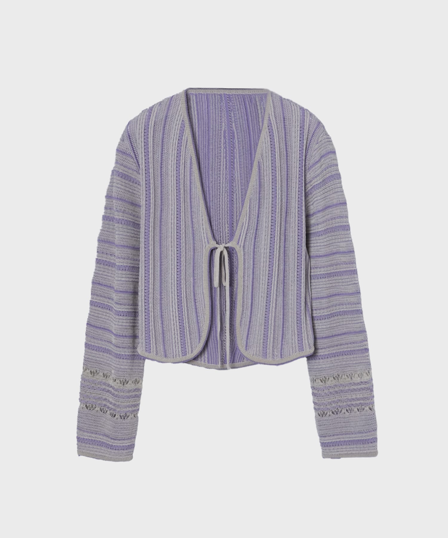 Drop Jacquard Knitted Cardigan