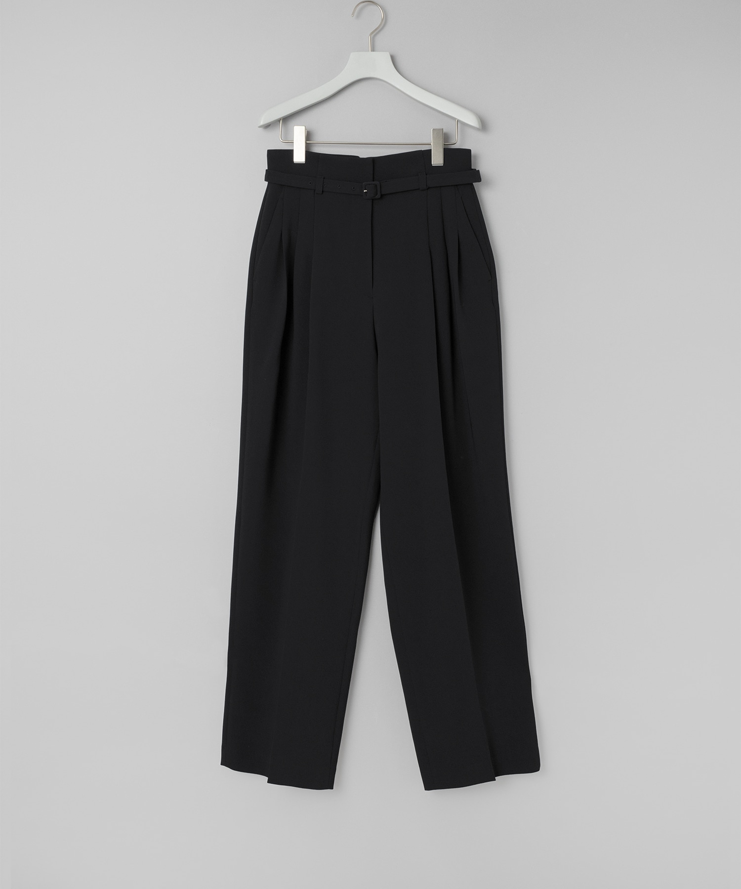 Triacetate Polyester Georgette High Waisted Trousers