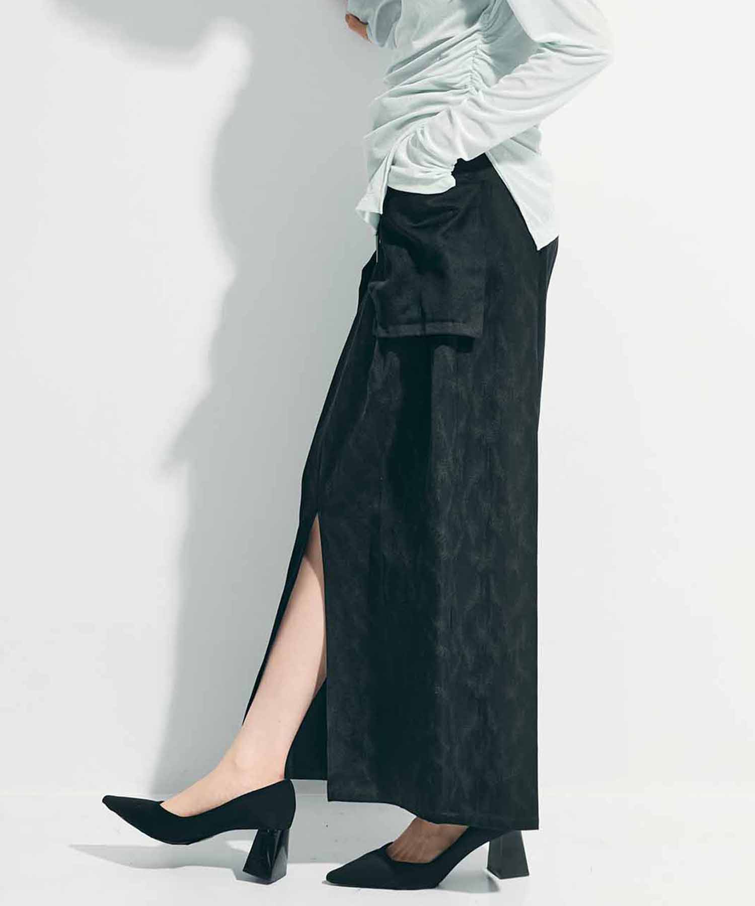 Leaf Jacquard Skirt