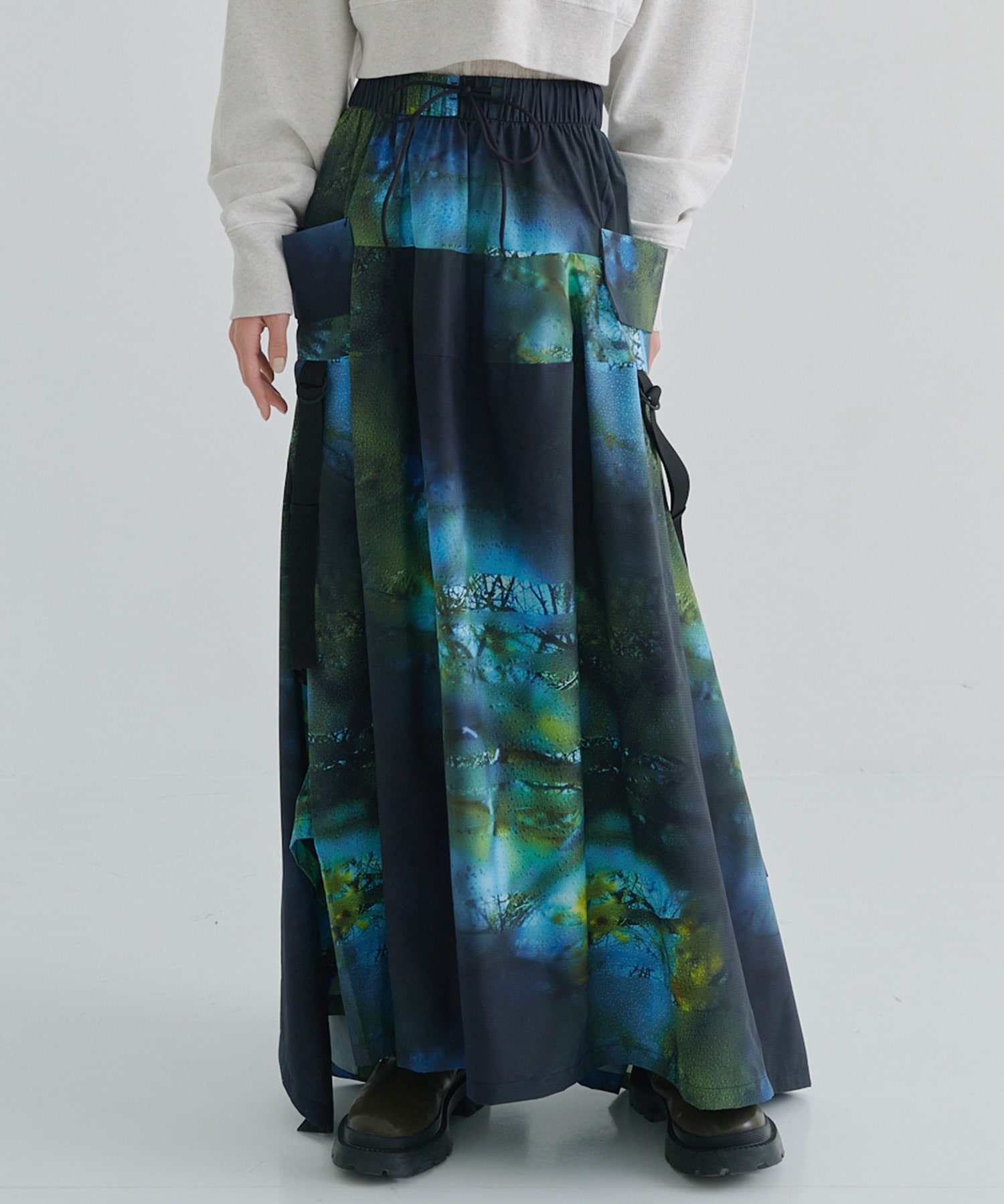 Y3-S25-0000-131/AOP SKIRT/MULTICOLOR