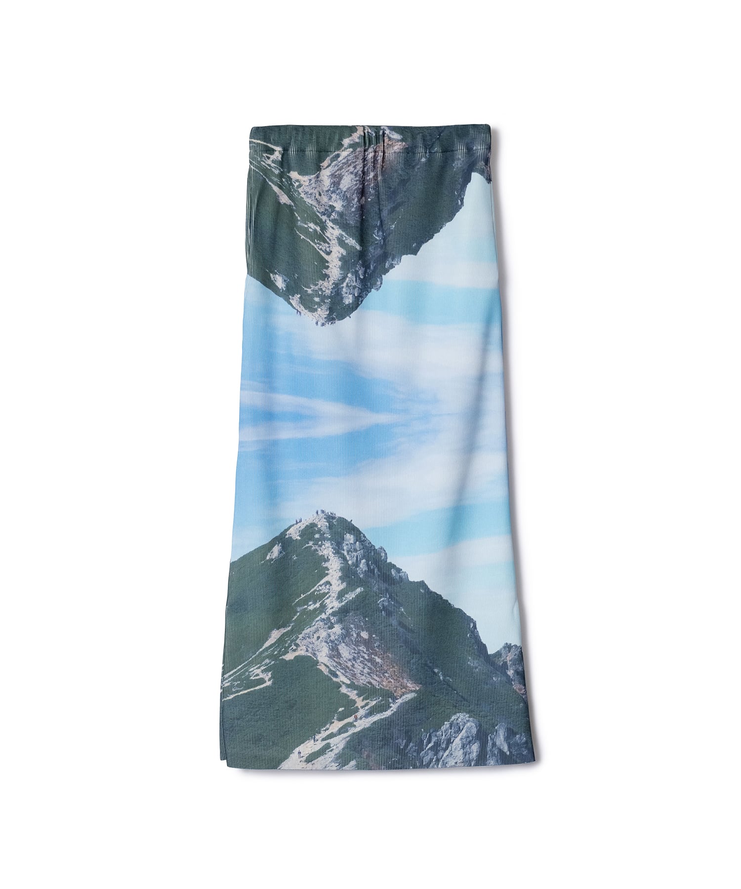 PRINT RIB TIGHT SKIRT