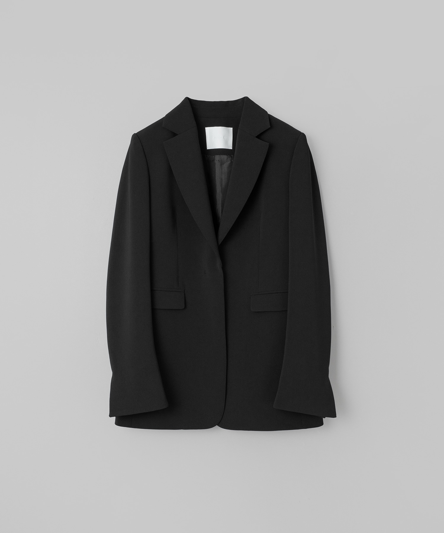 Acetate Polyester Collarless Suit Jacket