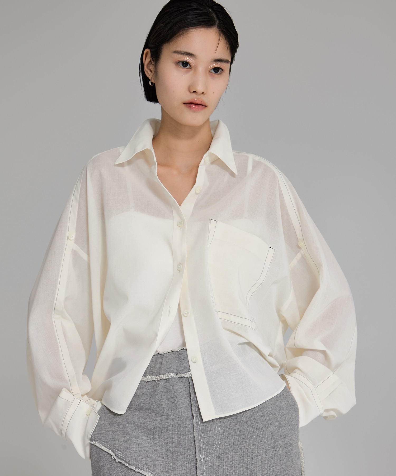 Stetched Sheer Shirt