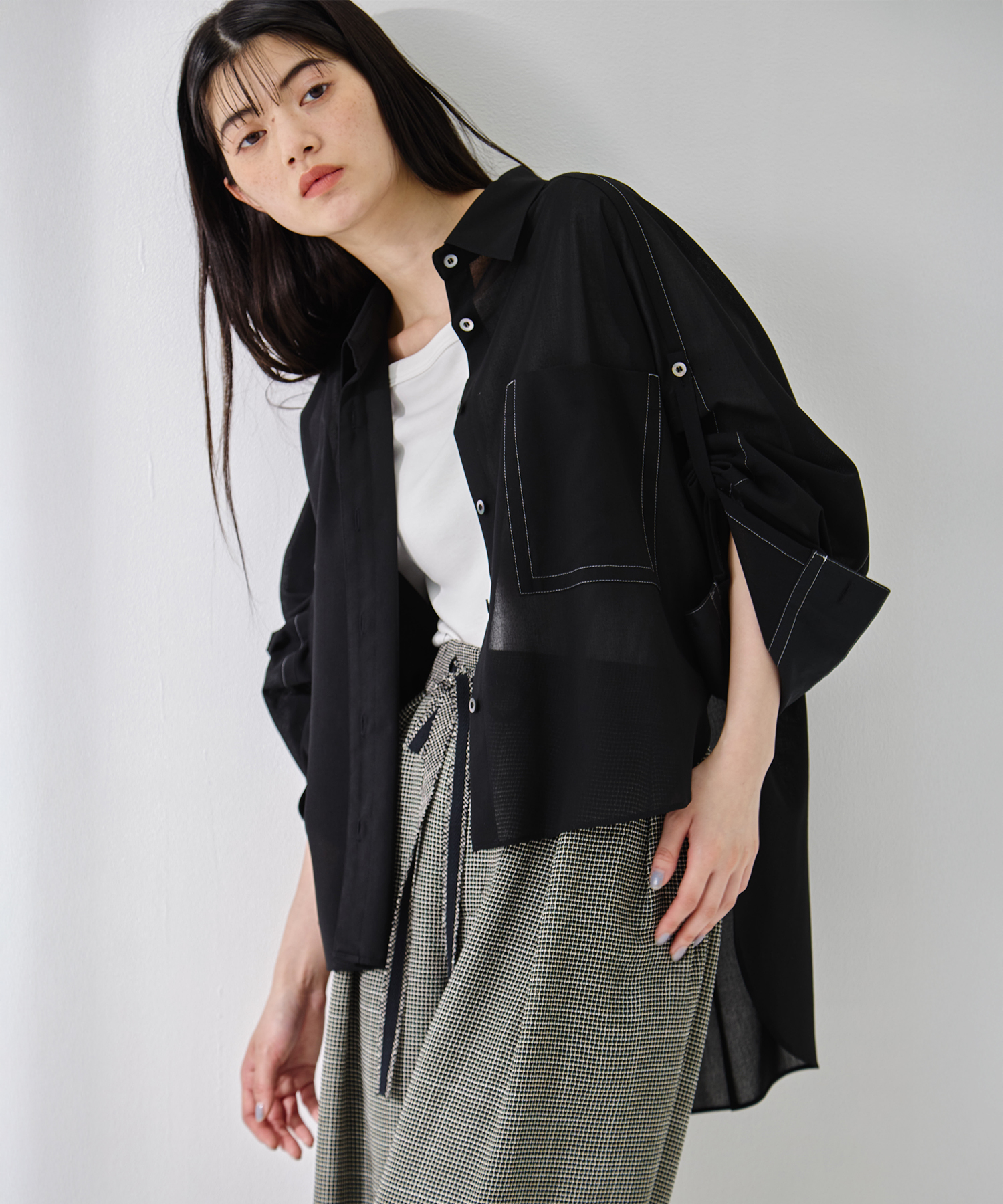 Matte Sheer Over Shirt