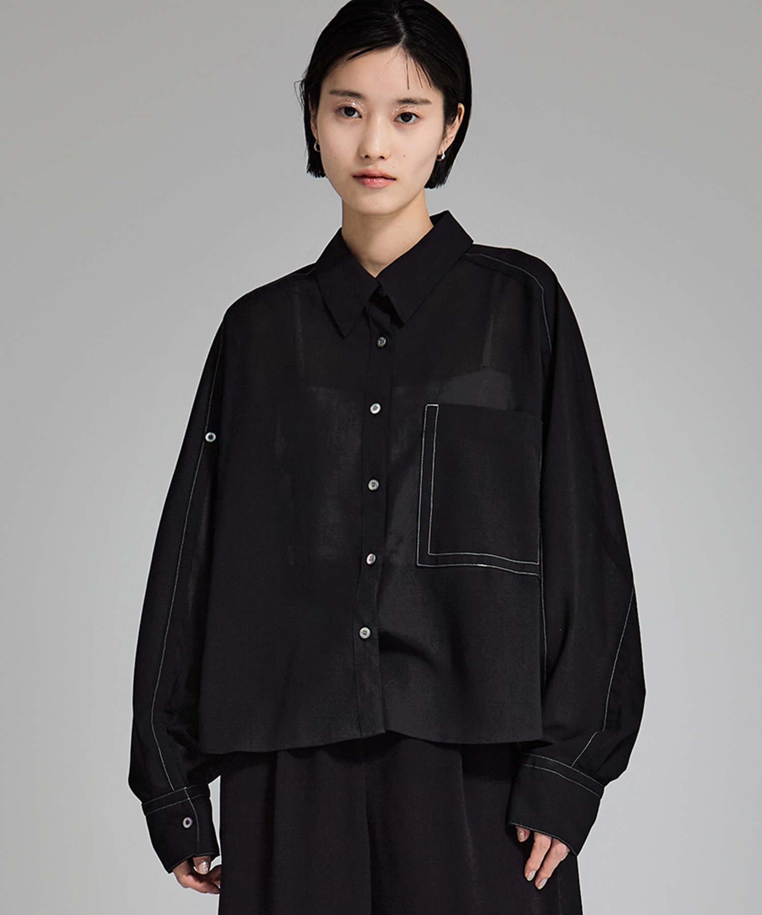 Stetched Sheer Shirt