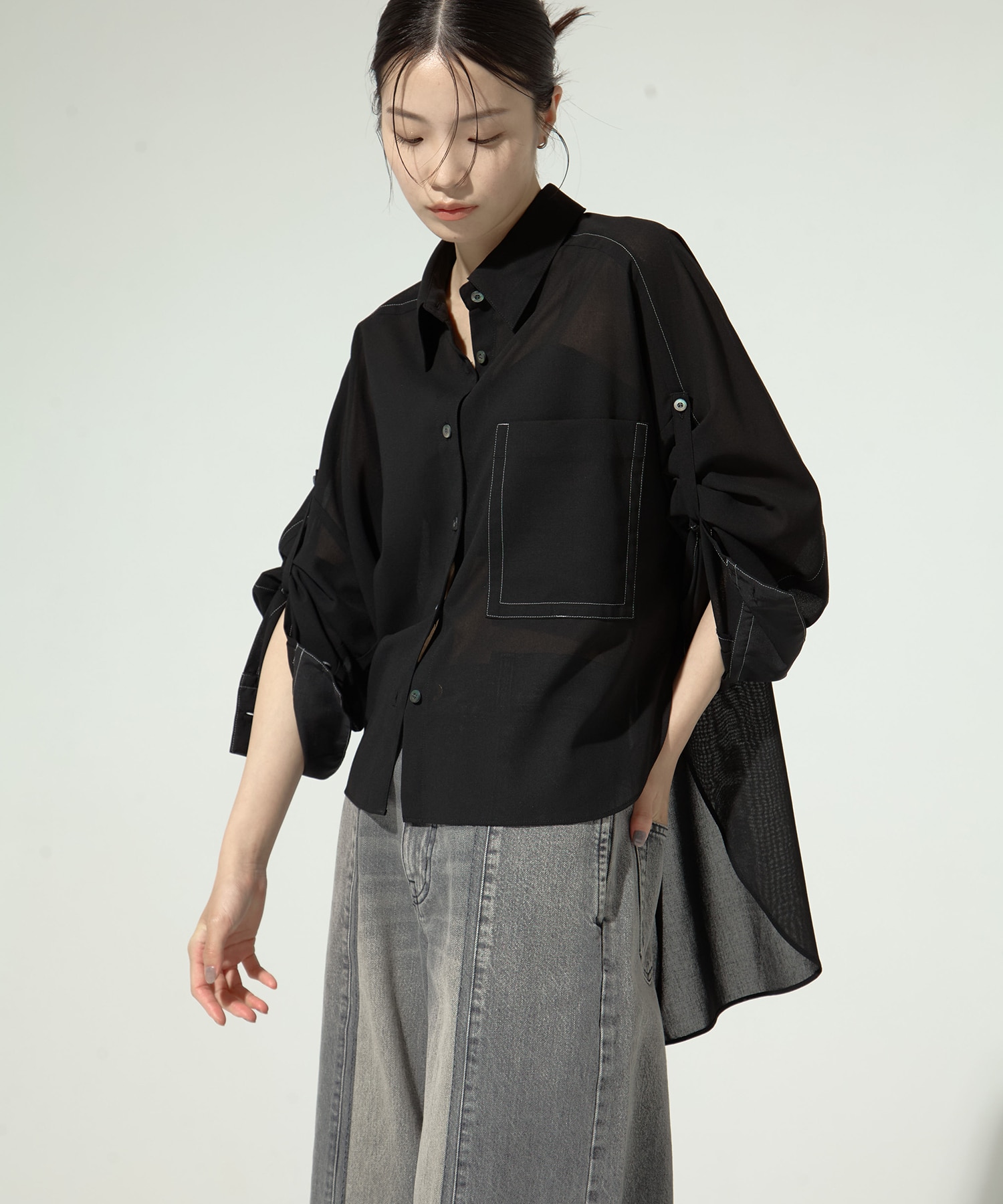 Matte Sheer Over Shirt