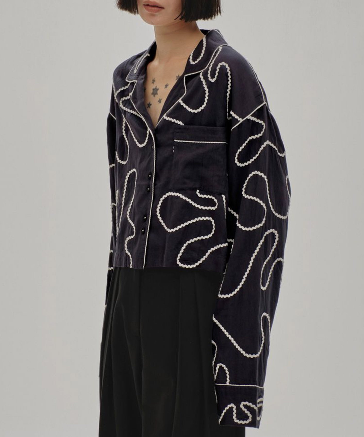 Embroidery Pajamas Shirts