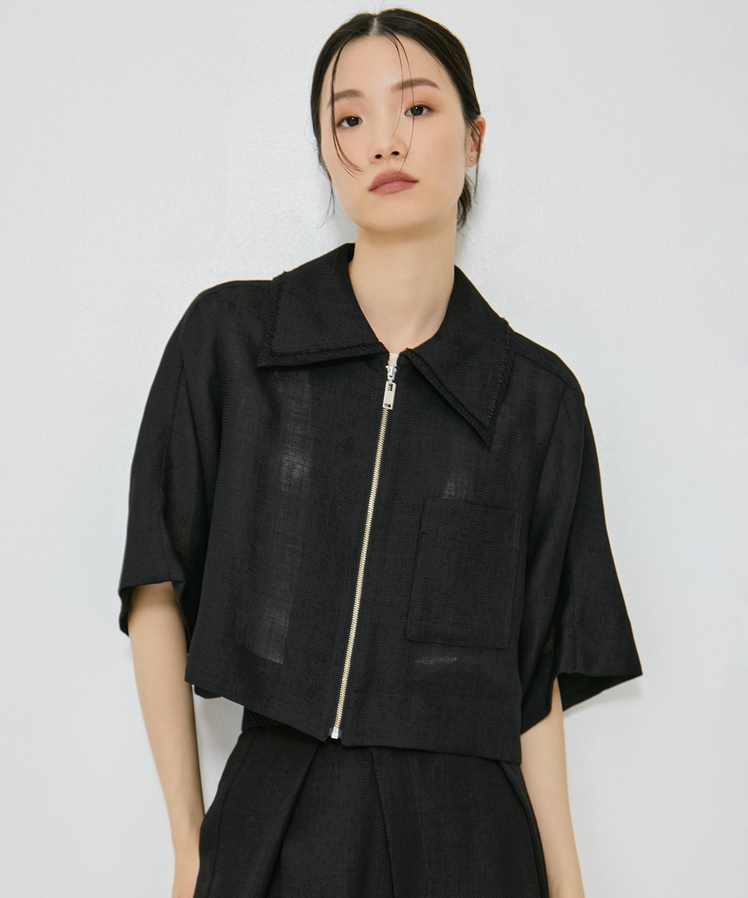 Half Sleeve Mesh Shirt