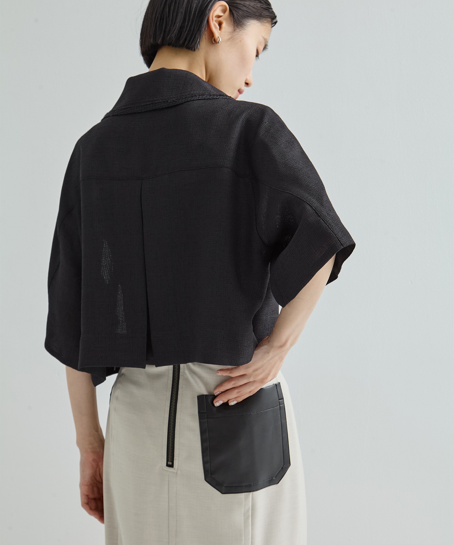 Half Sleeve Mesh Shirt