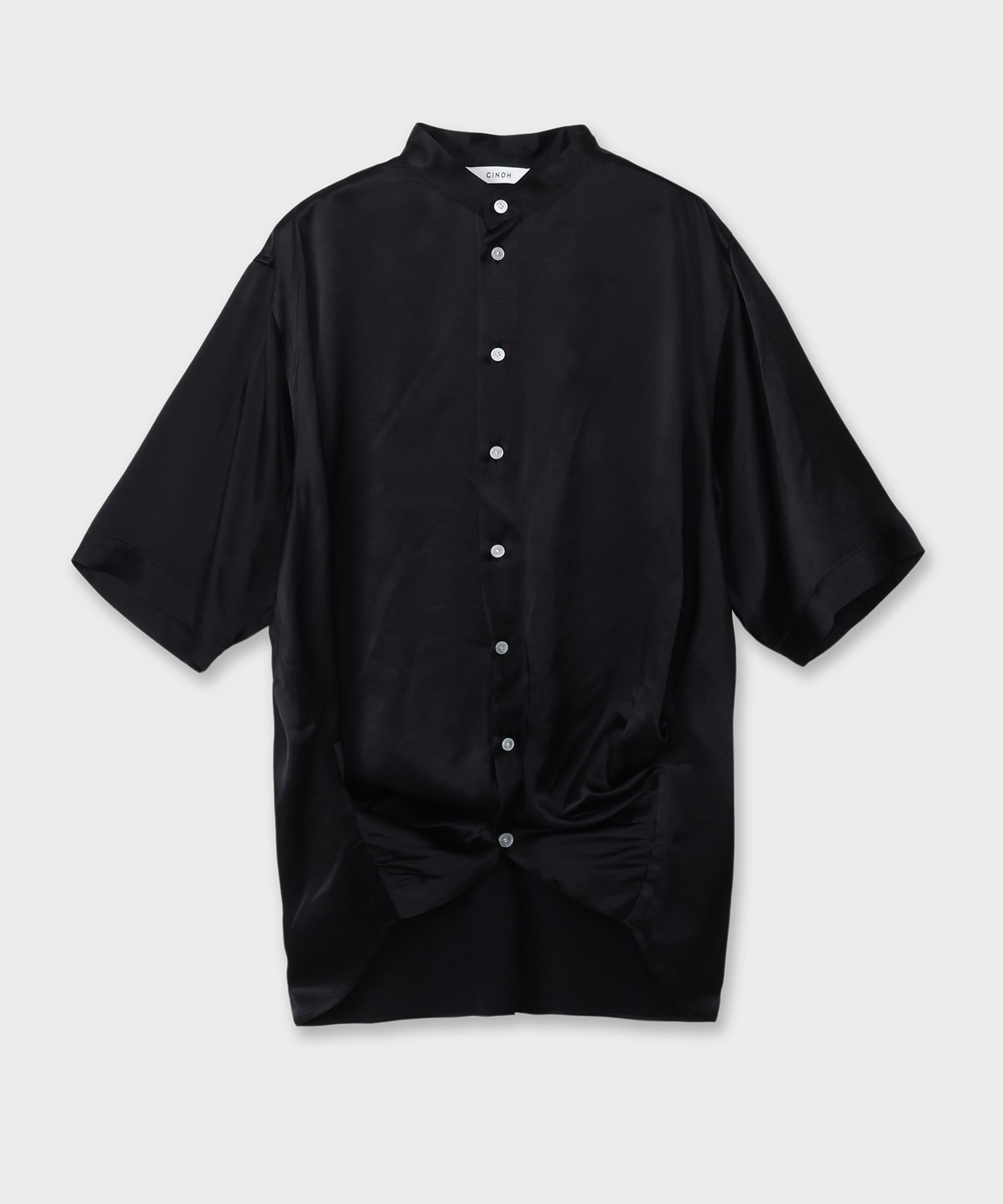 SATIN DRAPE BLOUSE