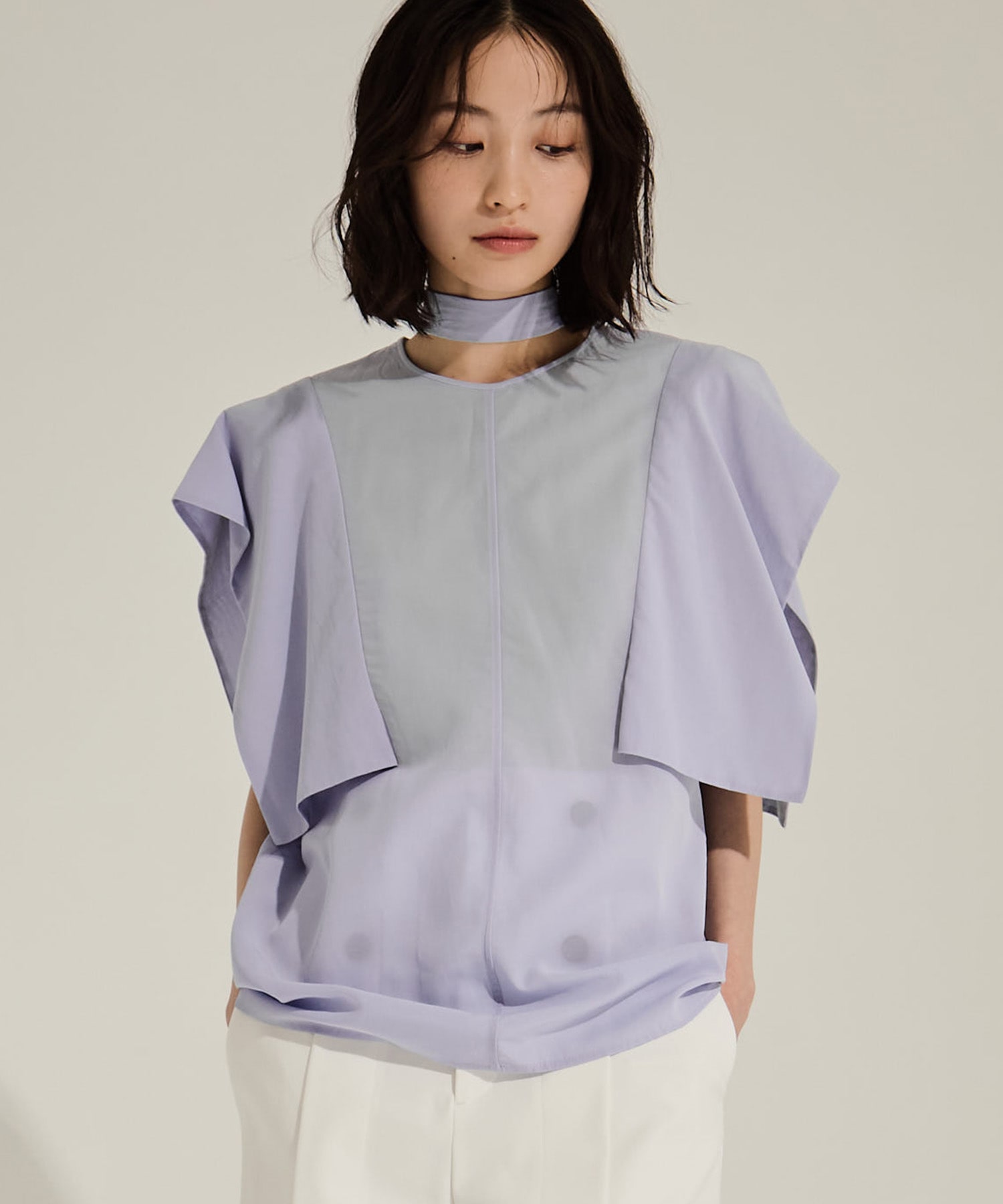 SQUARE SLEEVE BLOUSE