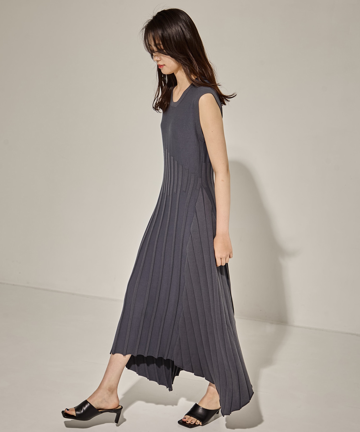 別注NO SLEEVE KNIT DRESS
