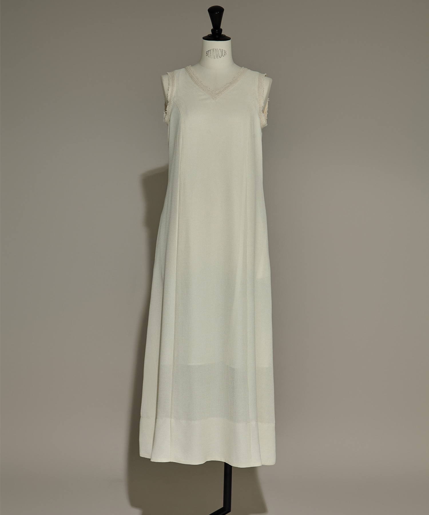 V Neck Sleeveless Mesh Dress