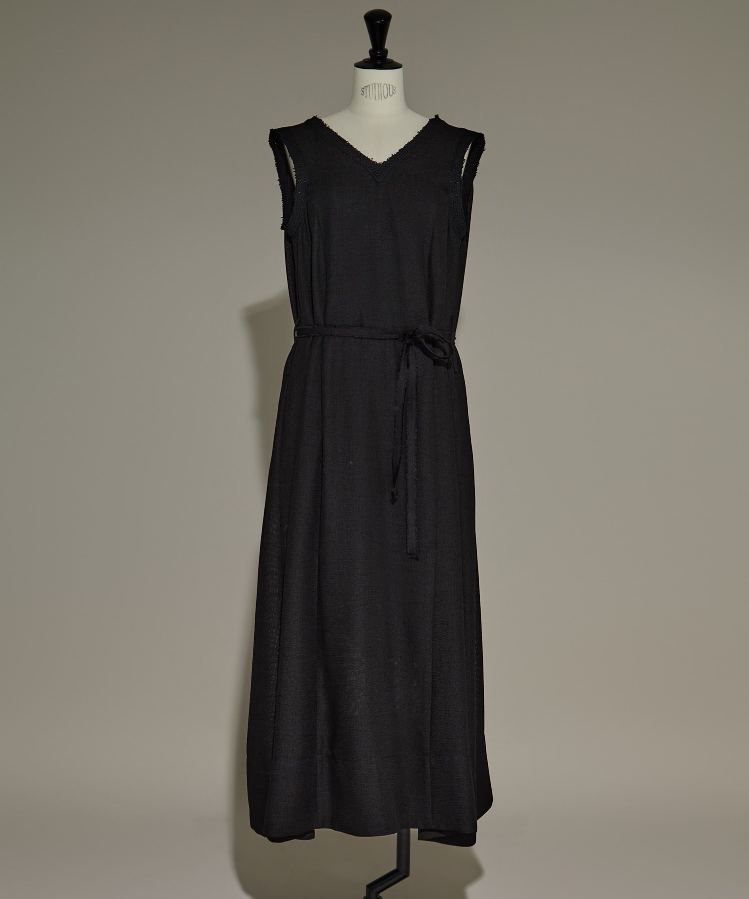 V Neck Sleeveless Mesh Dress