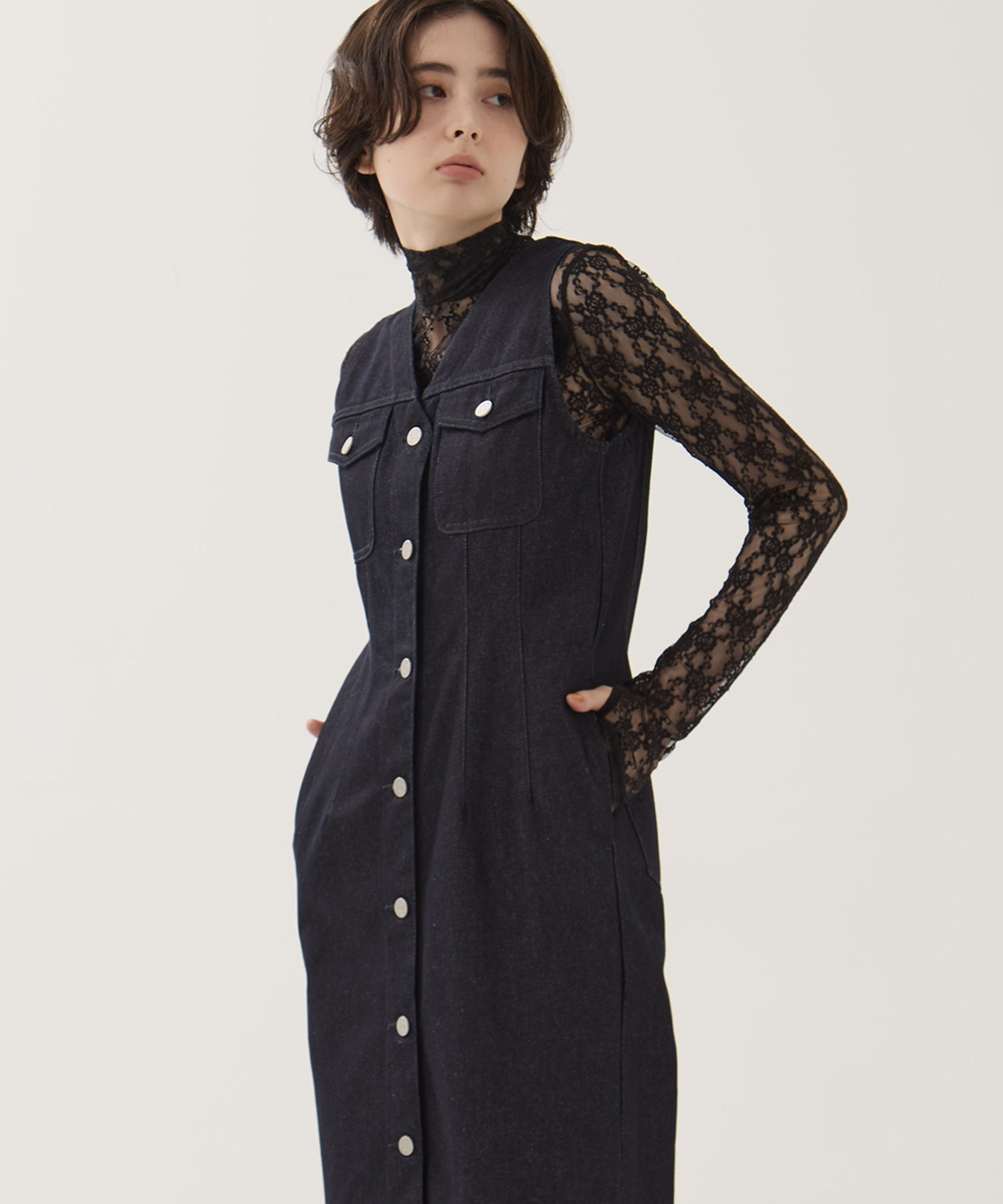 LADY DENIM N/S ONEPIECE