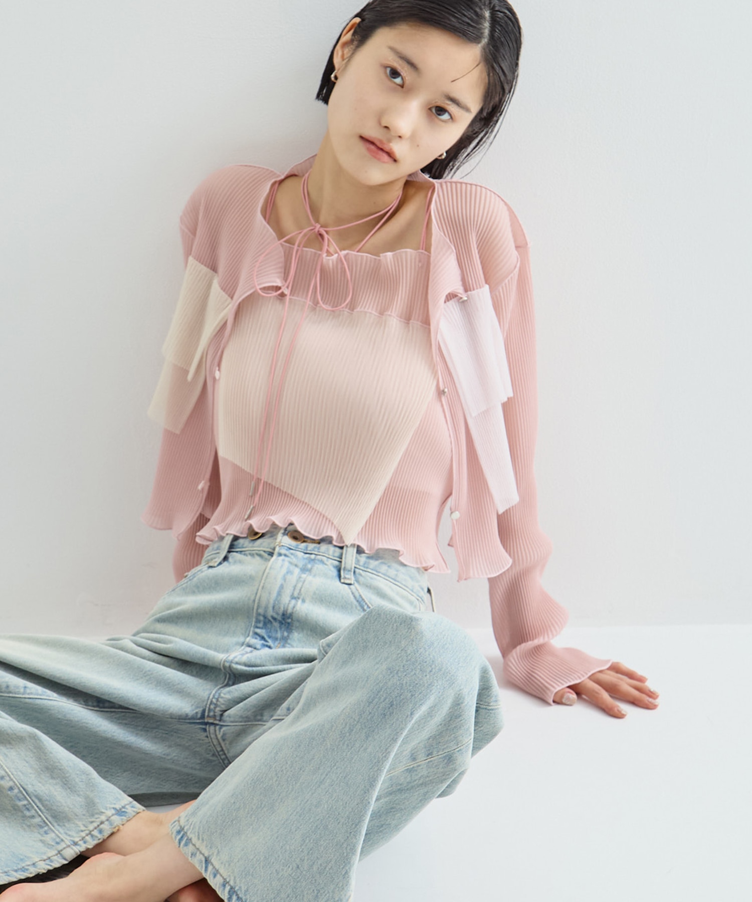 別注SHEER CARDIGAN